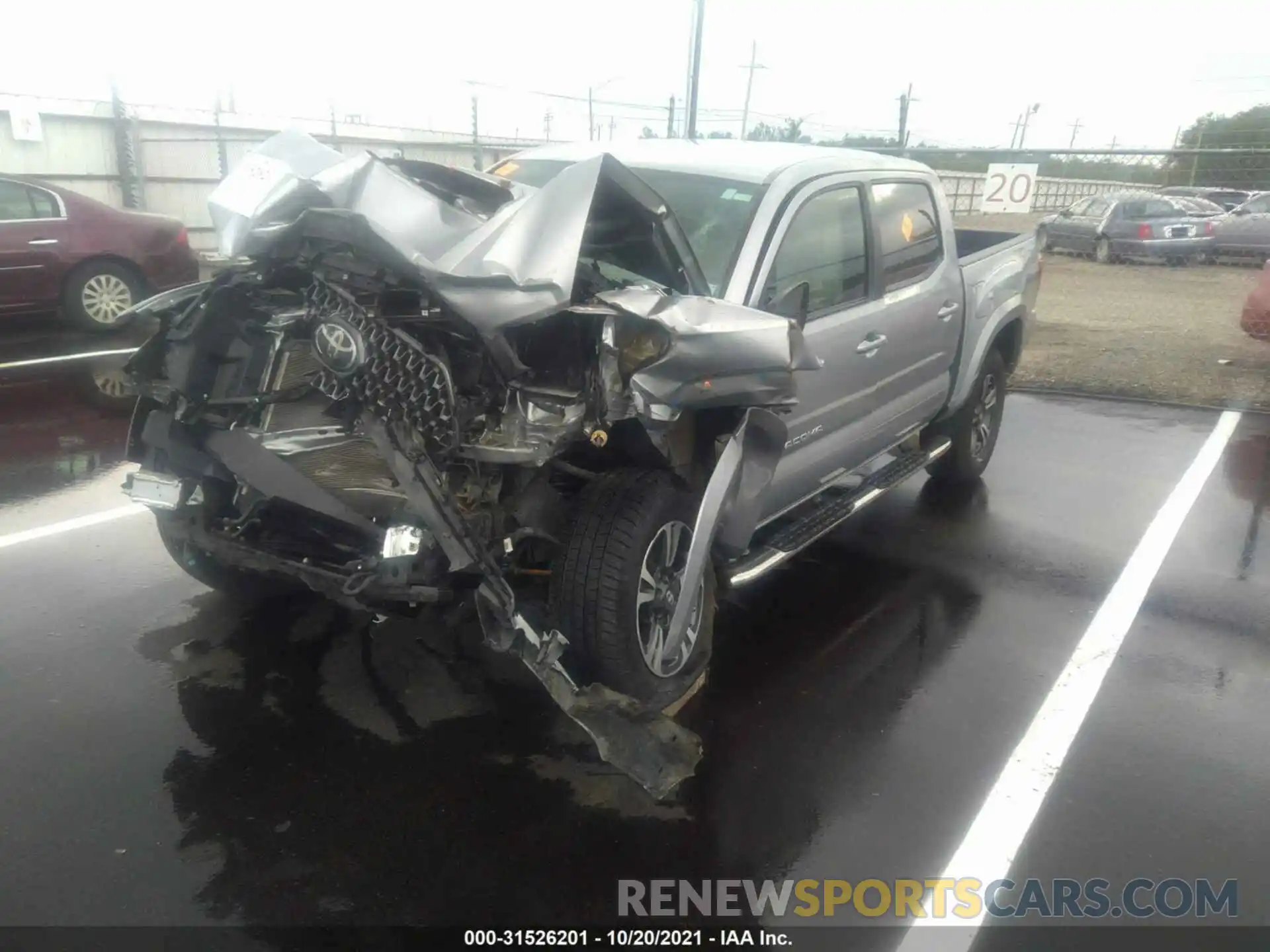 2 Photograph of a damaged car 3TMAZ5CNXKM084634 TOYOTA TACOMA 2WD 2019