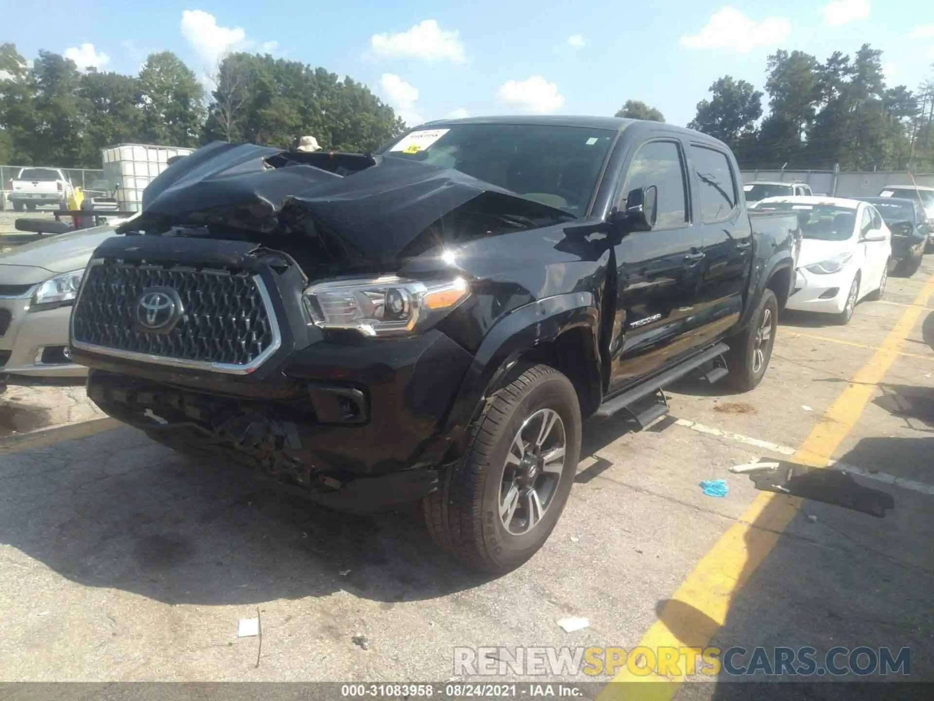 2 Photograph of a damaged car 3TMAZ5CNXKM099893 TOYOTA TACOMA 2WD 2019