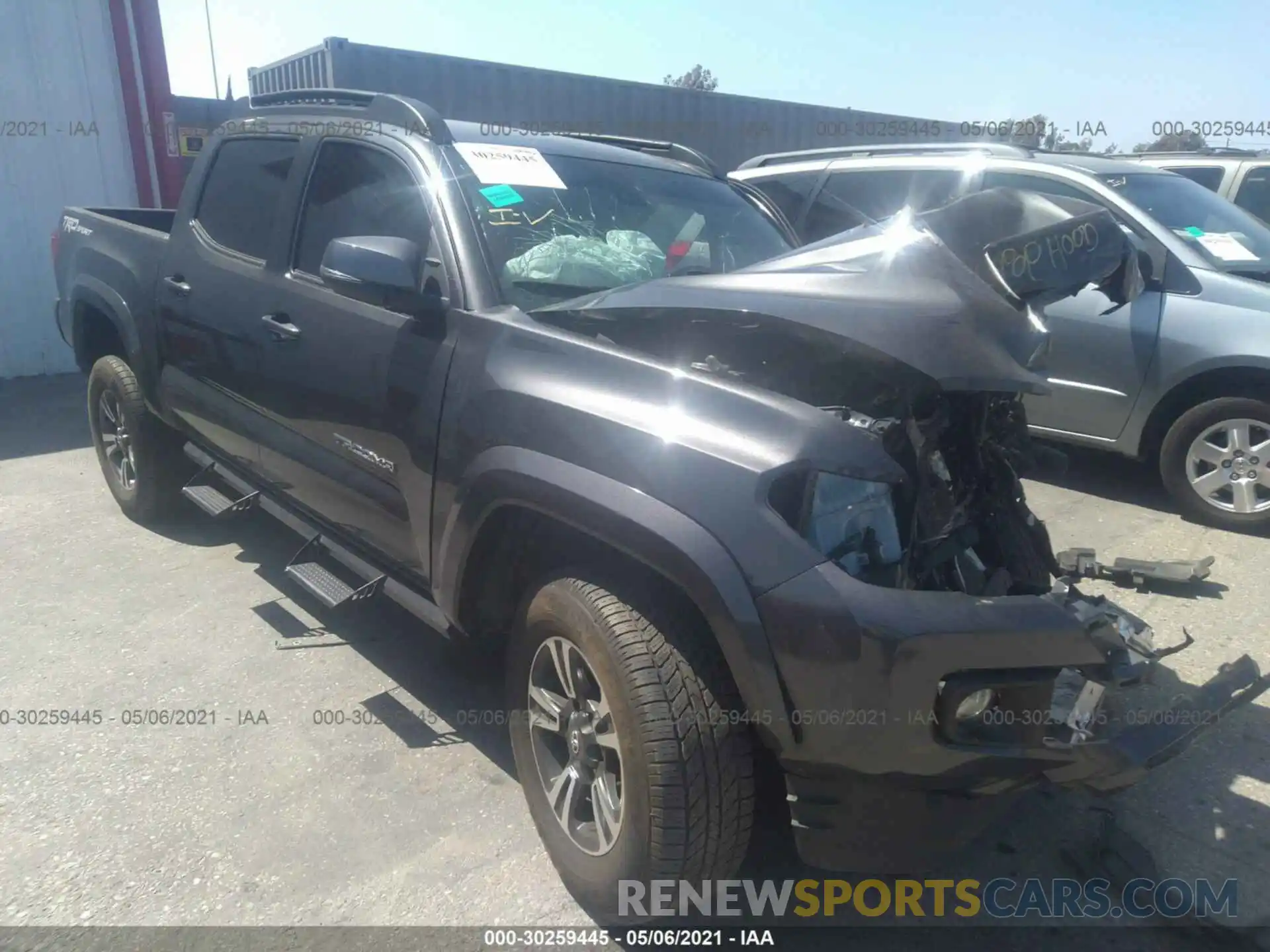 1 Photograph of a damaged car 3TMAZ5CNXKM113971 TOYOTA TACOMA 2WD 2019