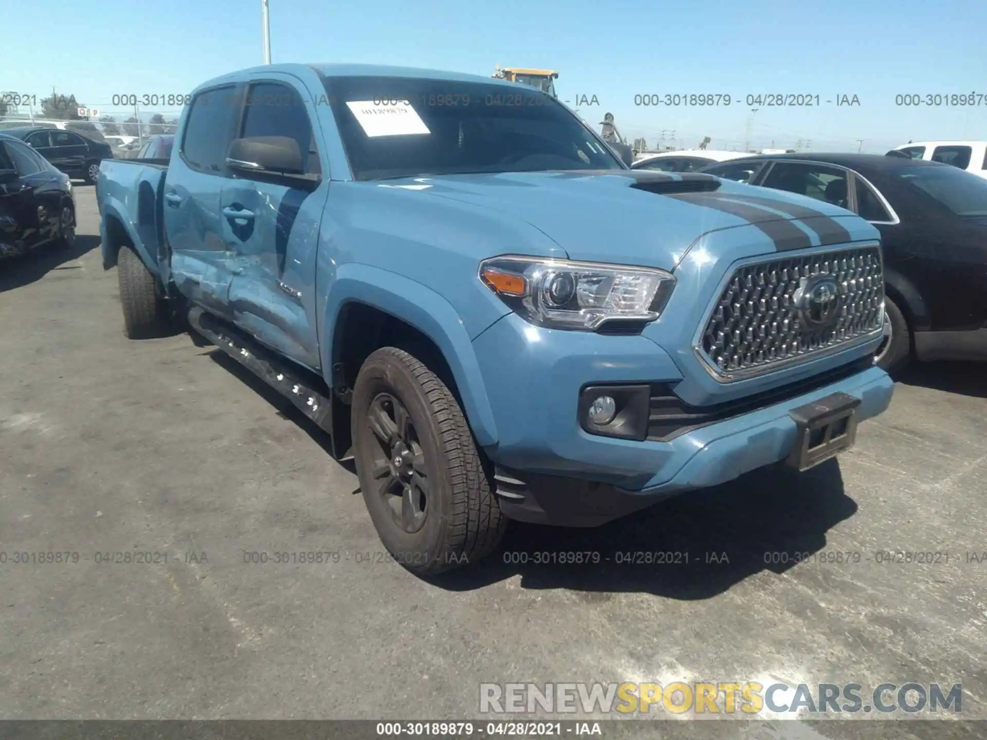 1 Photograph of a damaged car 3TMBZ5DN1KM020825 TOYOTA TACOMA 2WD 2019