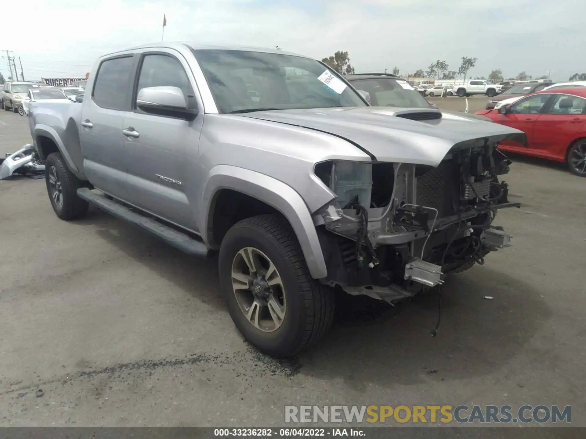 1 Photograph of a damaged car 3TMBZ5DN1KM023157 TOYOTA TACOMA 2WD 2019