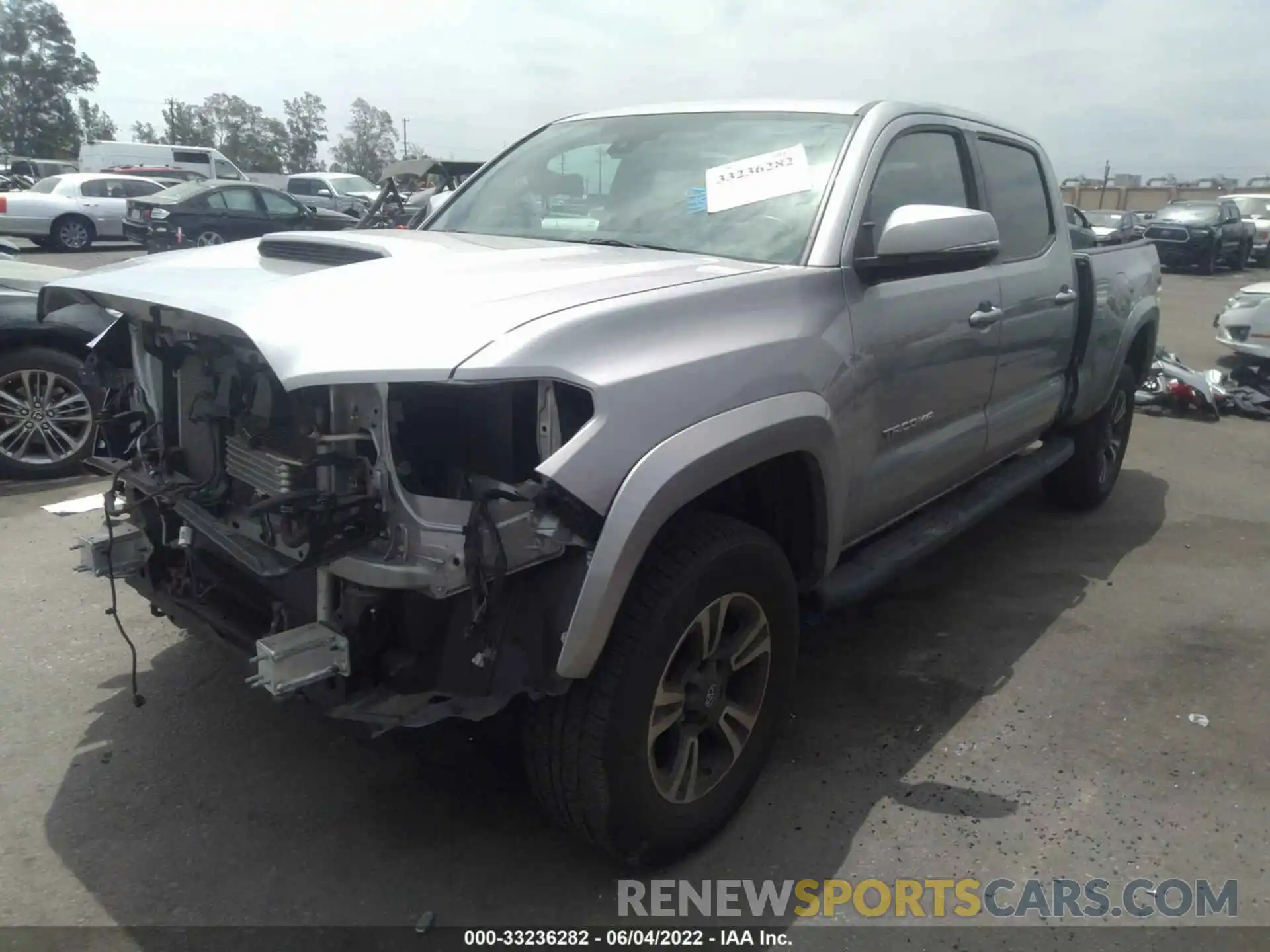 2 Photograph of a damaged car 3TMBZ5DN1KM023157 TOYOTA TACOMA 2WD 2019