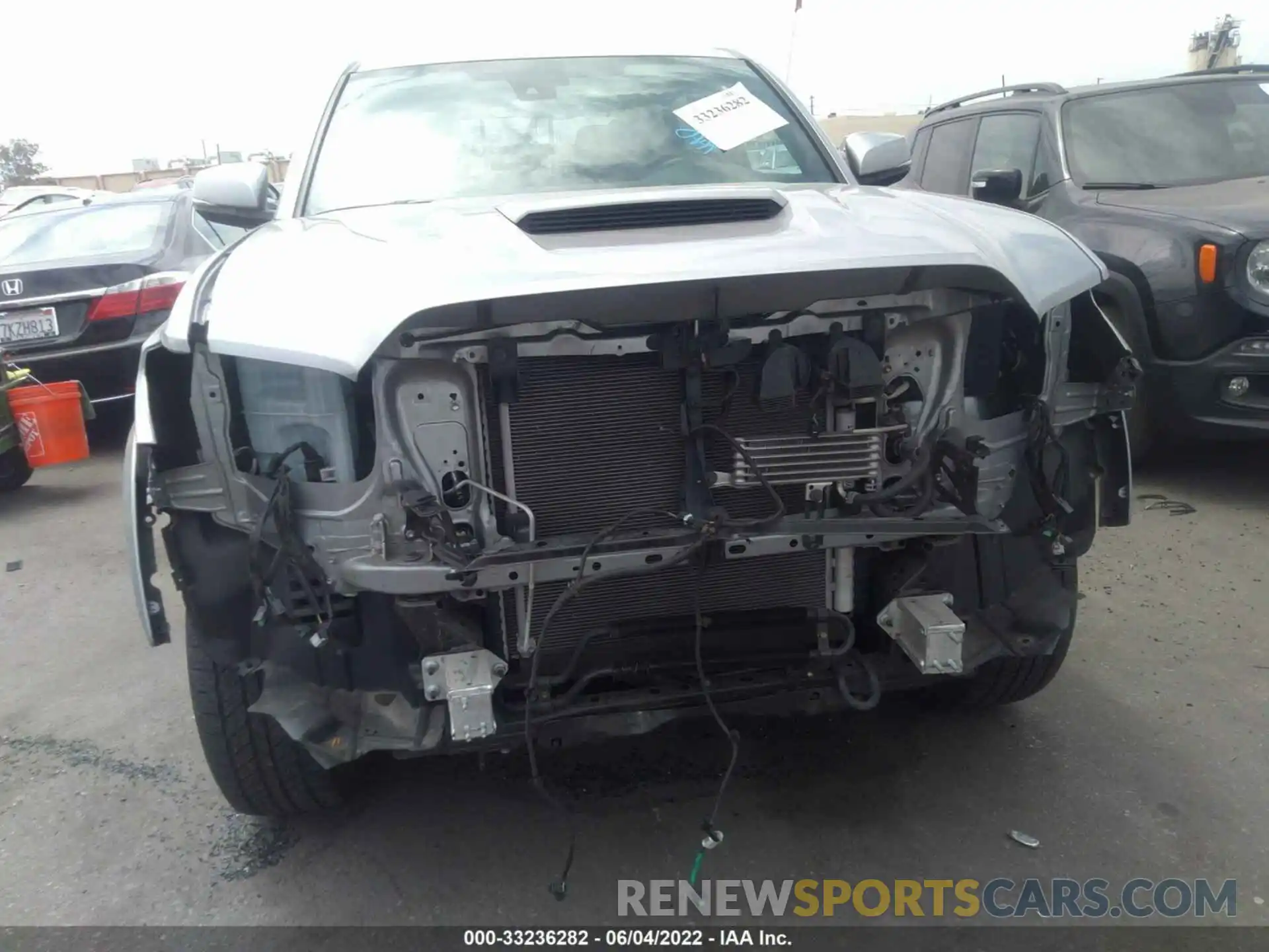 6 Photograph of a damaged car 3TMBZ5DN1KM023157 TOYOTA TACOMA 2WD 2019