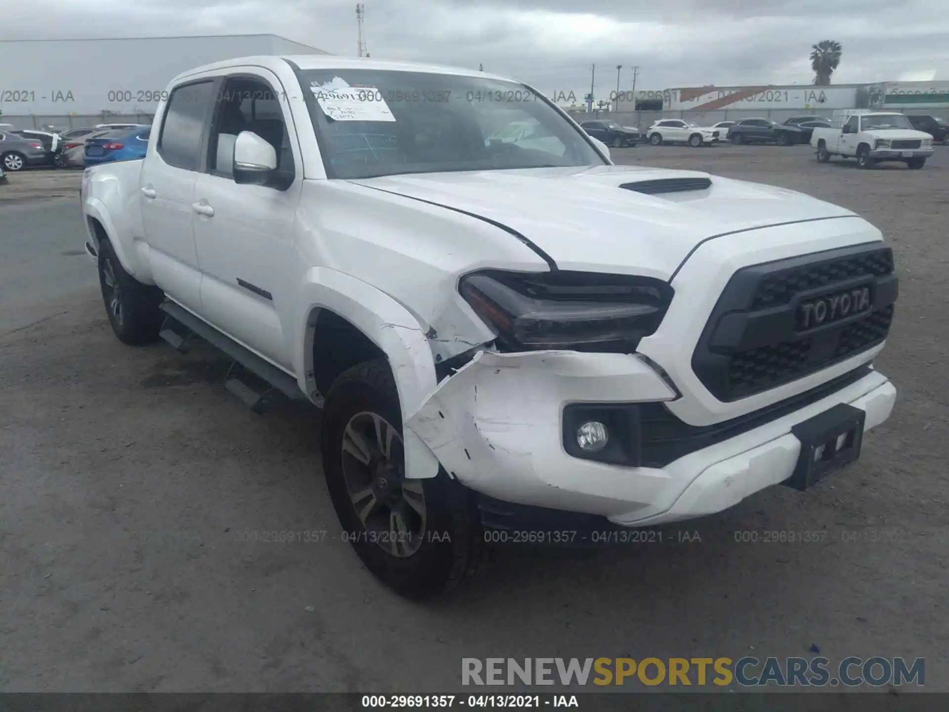 1 Photograph of a damaged car 3TMBZ5DN2KM022891 TOYOTA TACOMA 2WD 2019