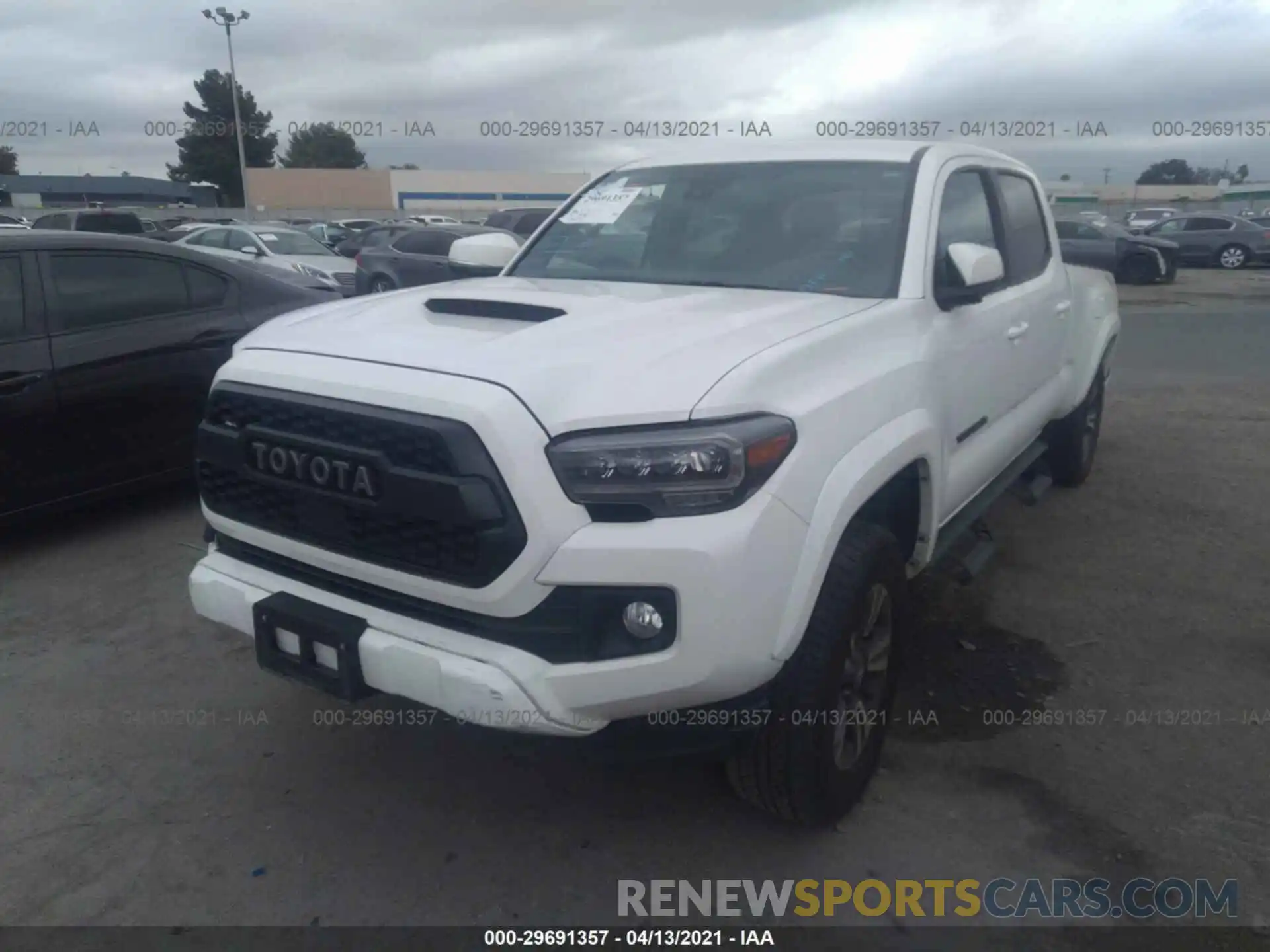 2 Photograph of a damaged car 3TMBZ5DN2KM022891 TOYOTA TACOMA 2WD 2019