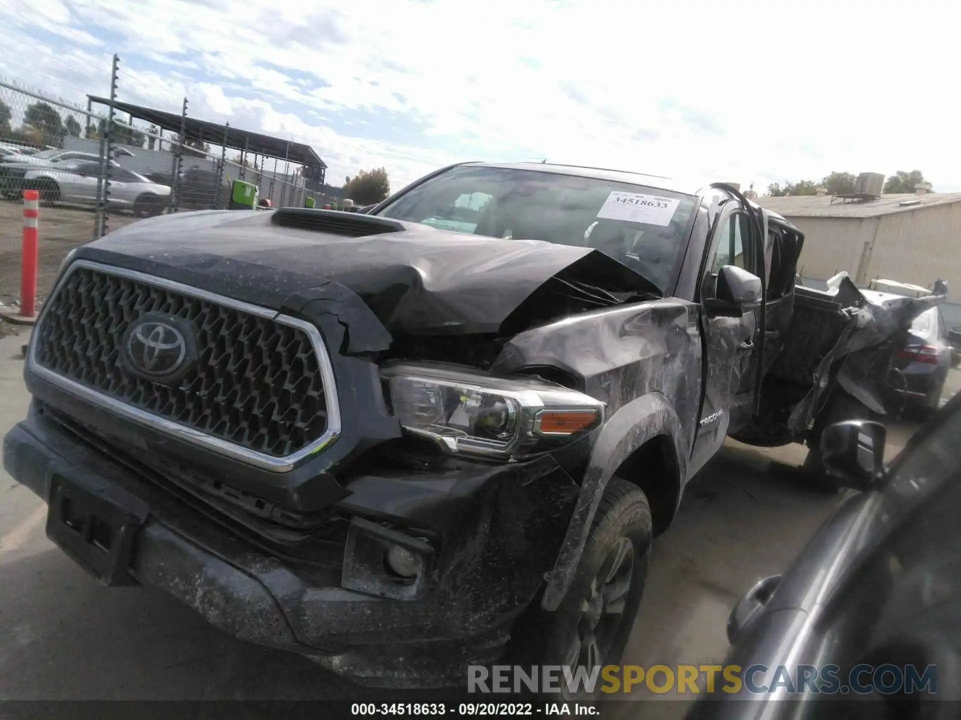 2 Photograph of a damaged car 3TMBZ5DN2KM023362 TOYOTA TACOMA 2WD 2019