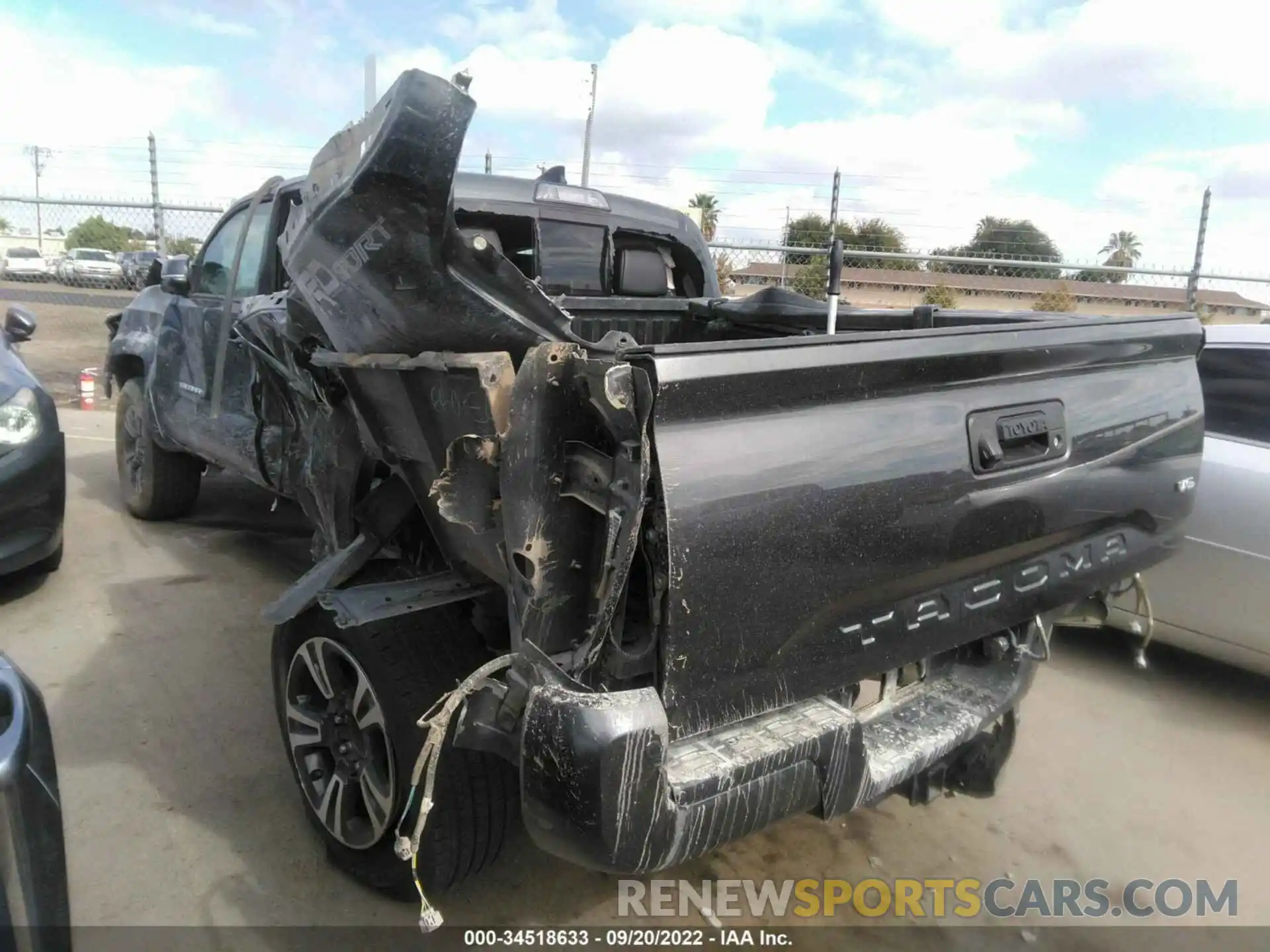 3 Photograph of a damaged car 3TMBZ5DN2KM023362 TOYOTA TACOMA 2WD 2019