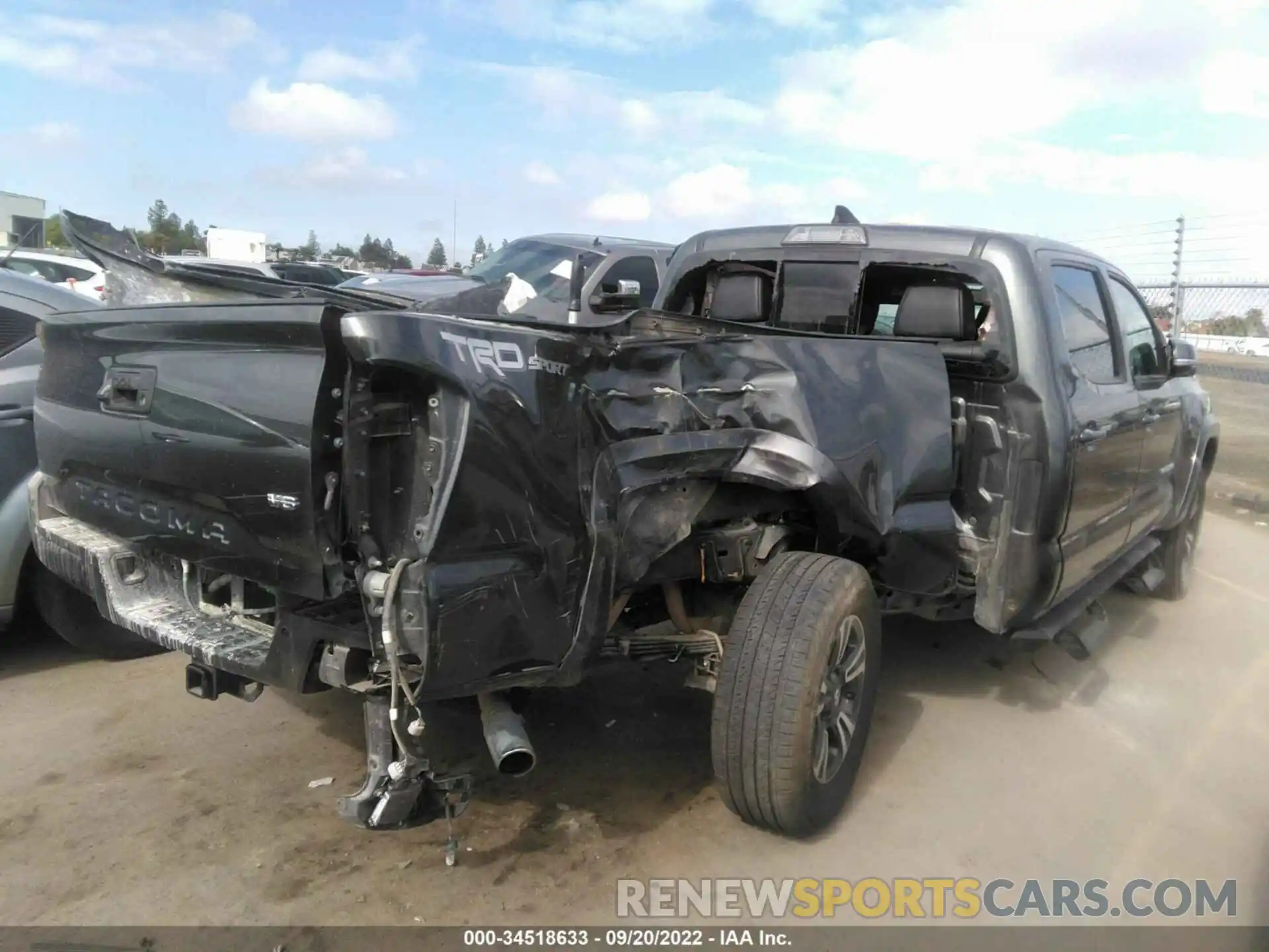 4 Photograph of a damaged car 3TMBZ5DN2KM023362 TOYOTA TACOMA 2WD 2019