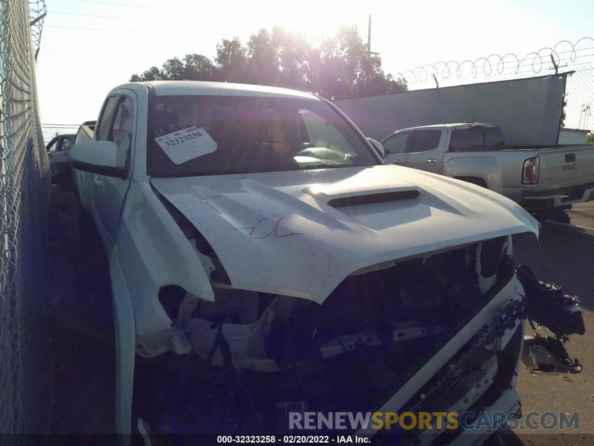 1 Photograph of a damaged car 3TMBZ5DN3KM021278 TOYOTA TACOMA 2WD 2019