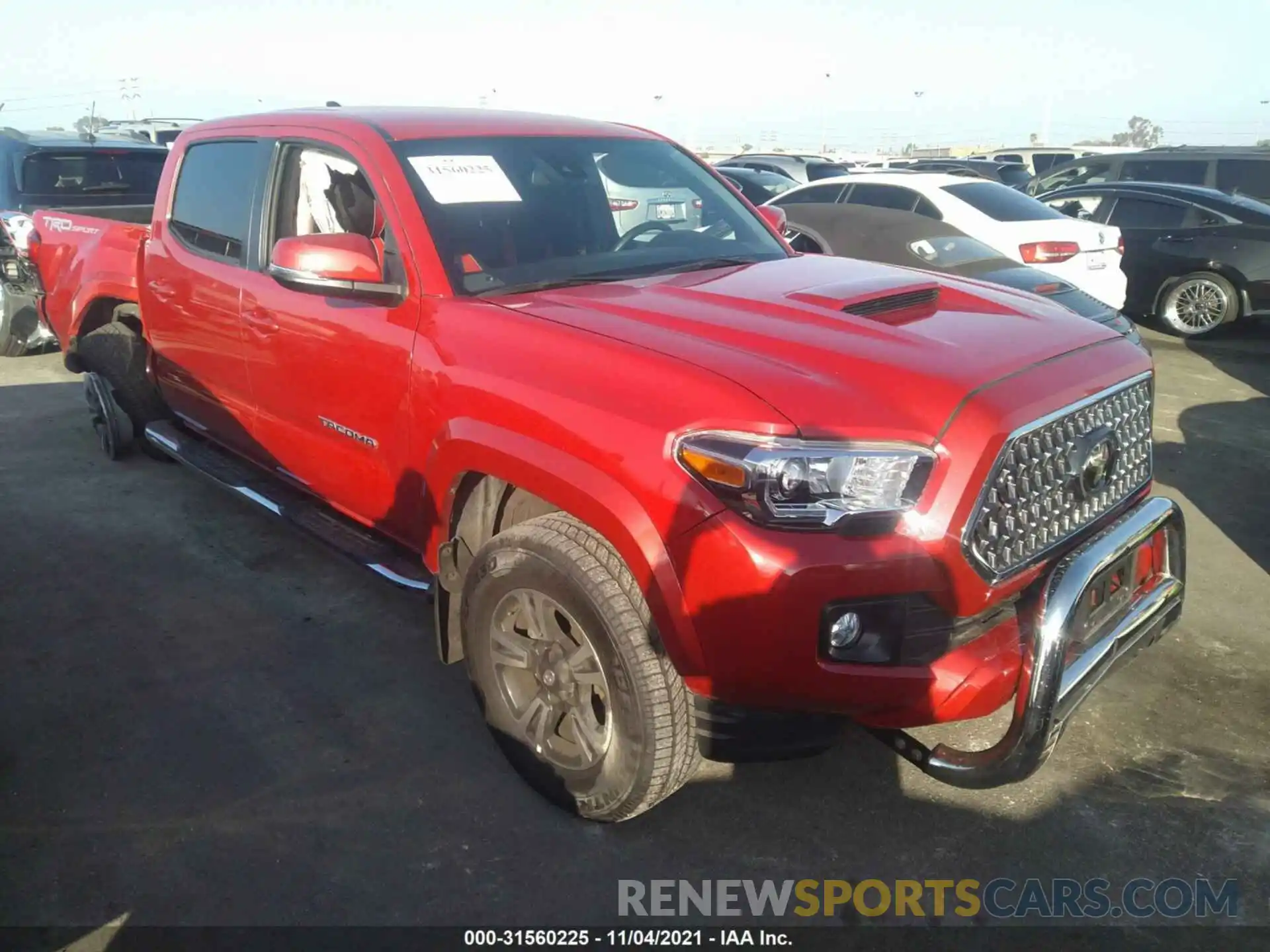 1 Photograph of a damaged car 3TMBZ5DN4KM018518 TOYOTA TACOMA 2WD 2019