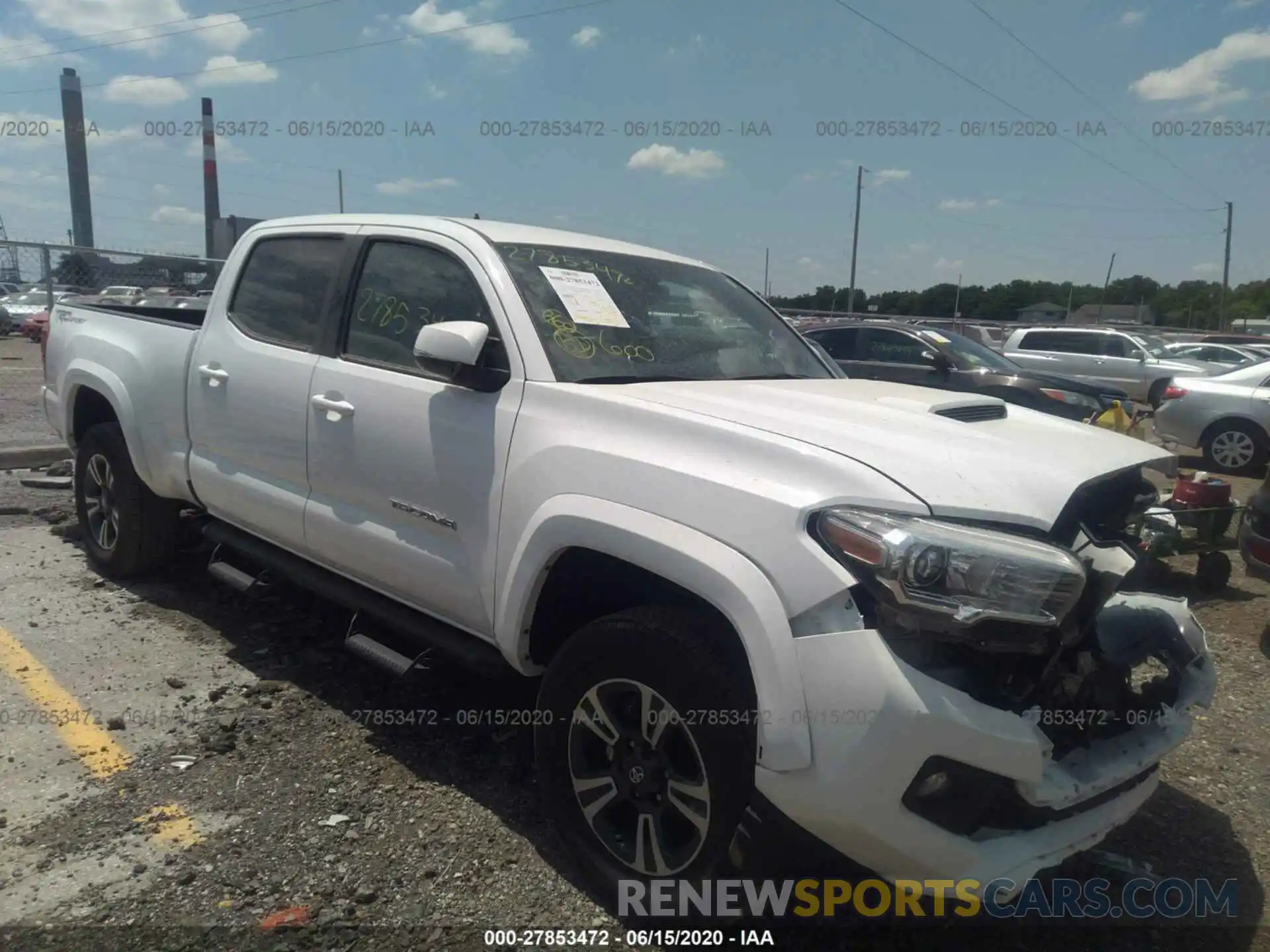 1 Photograph of a damaged car 3TMBZ5DN4KM019846 TOYOTA TACOMA 2WD 2019