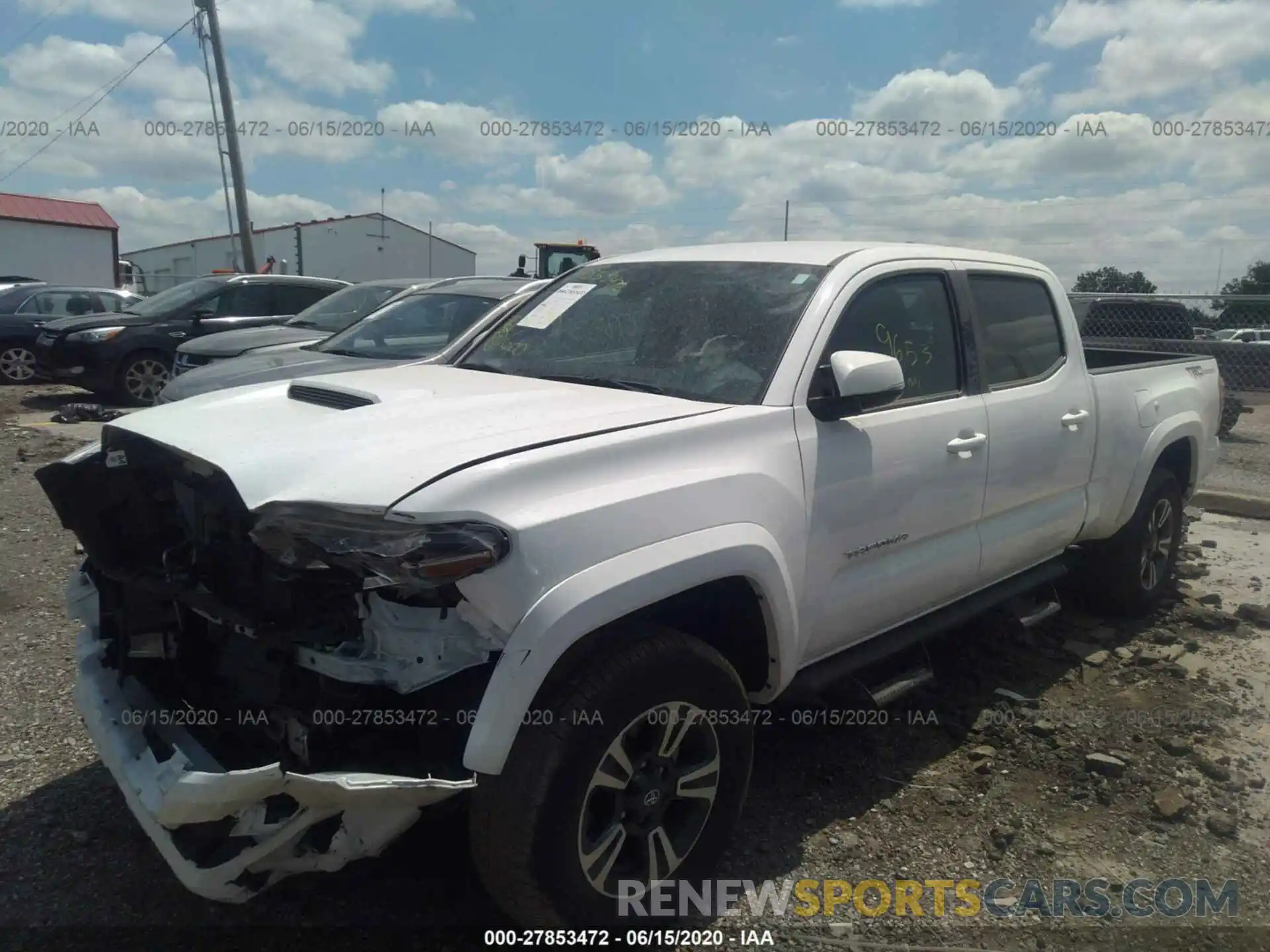 2 Photograph of a damaged car 3TMBZ5DN4KM019846 TOYOTA TACOMA 2WD 2019