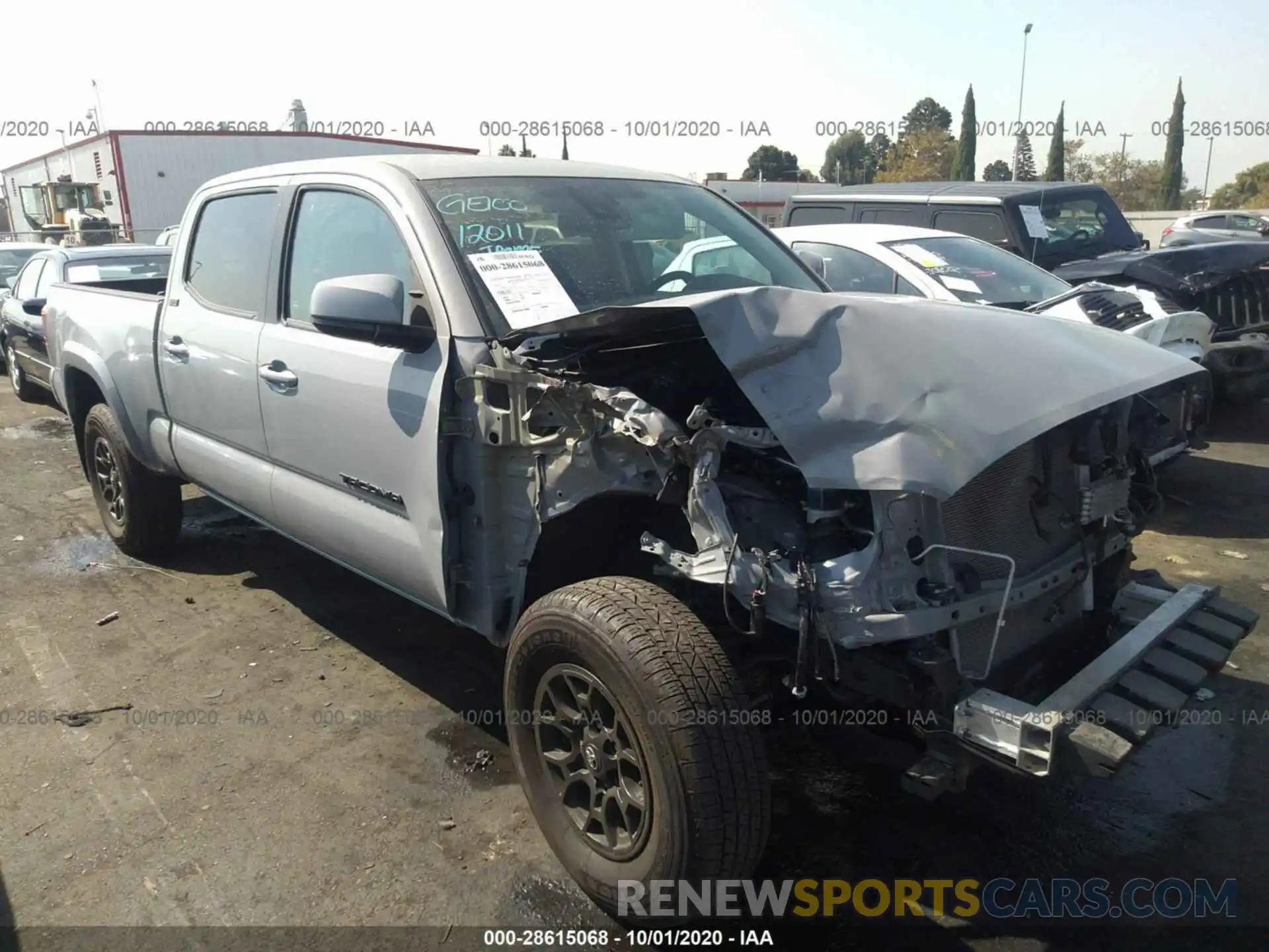 1 Photograph of a damaged car 3TMBZ5DN4KM022701 TOYOTA TACOMA 2WD 2019