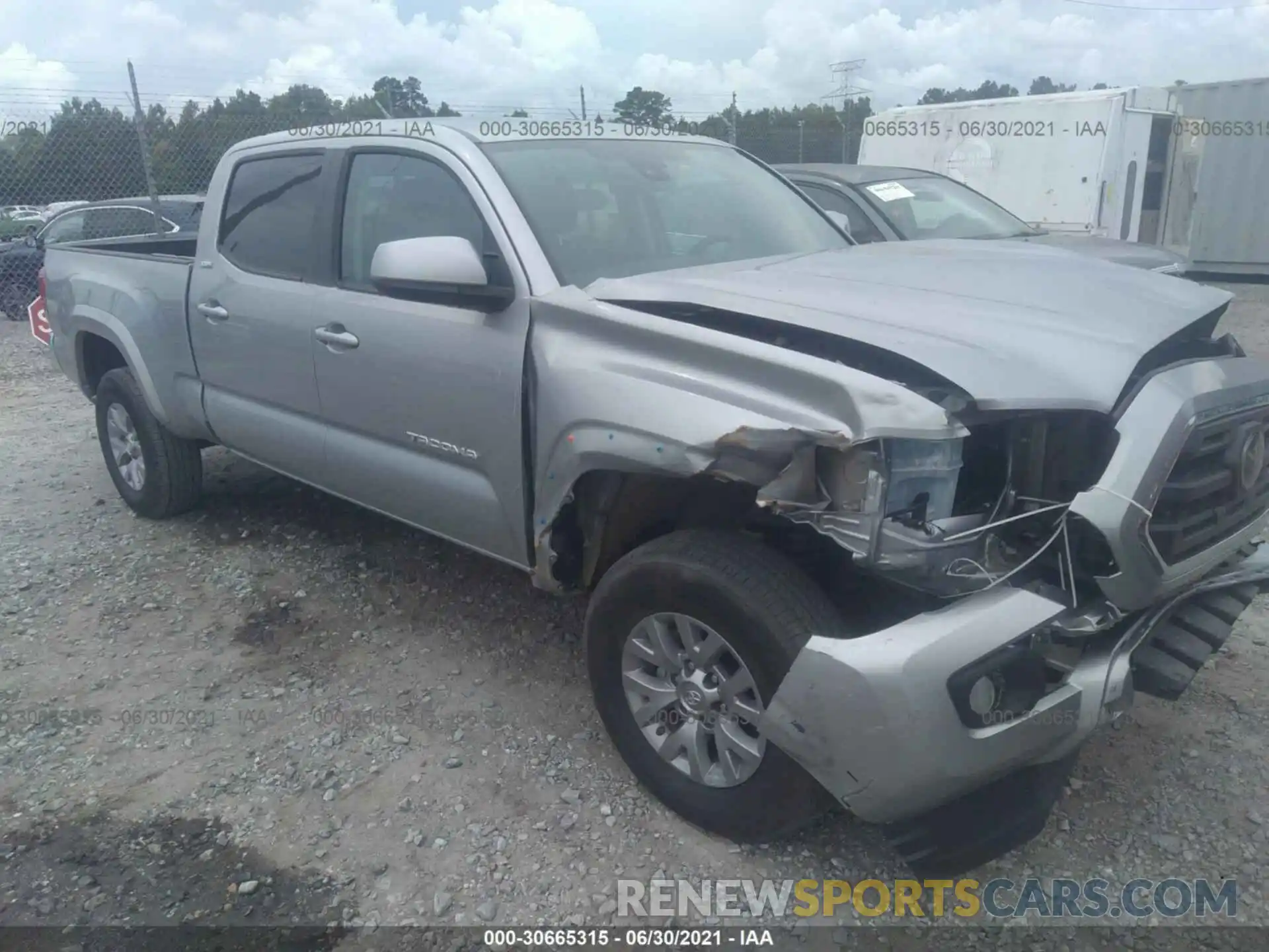 1 Photograph of a damaged car 3TMBZ5DN4KM022715 TOYOTA TACOMA 2WD 2019