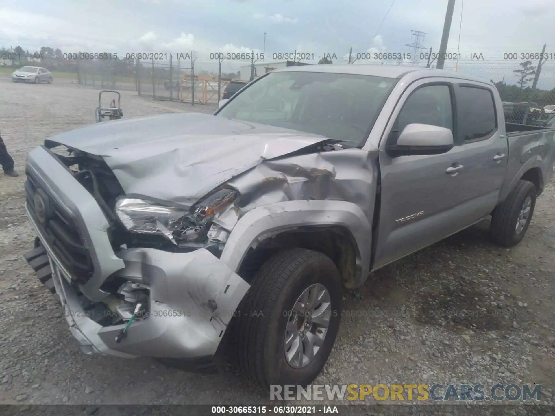 2 Photograph of a damaged car 3TMBZ5DN4KM022715 TOYOTA TACOMA 2WD 2019