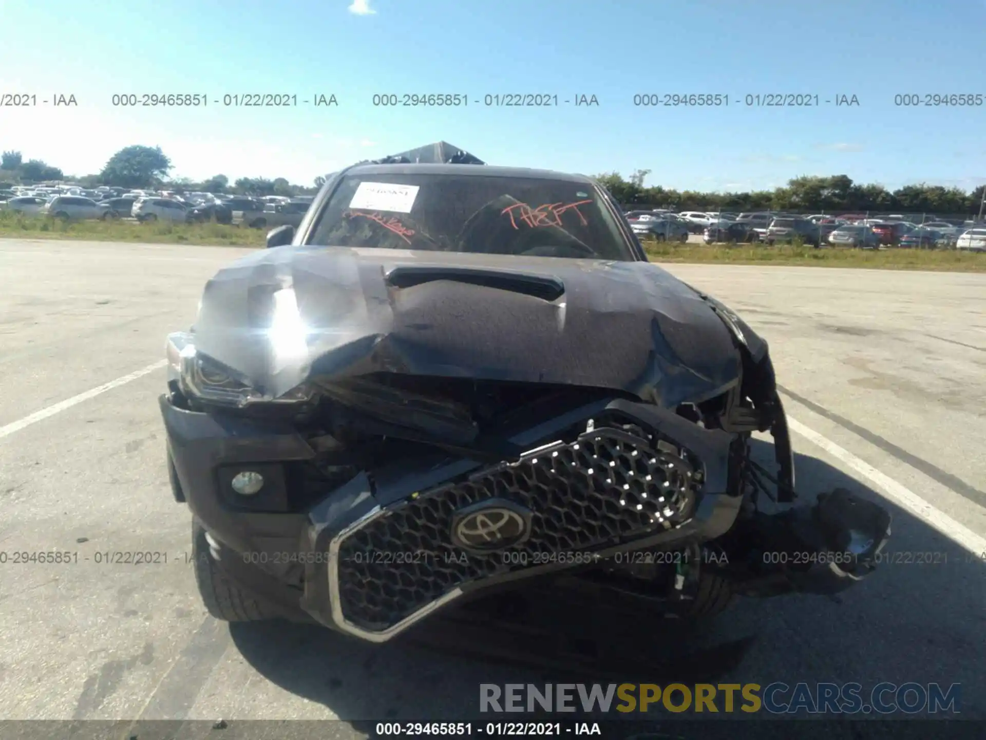 6 Photograph of a damaged car 3TMBZ5DN4KM023413 TOYOTA TACOMA 2WD 2019