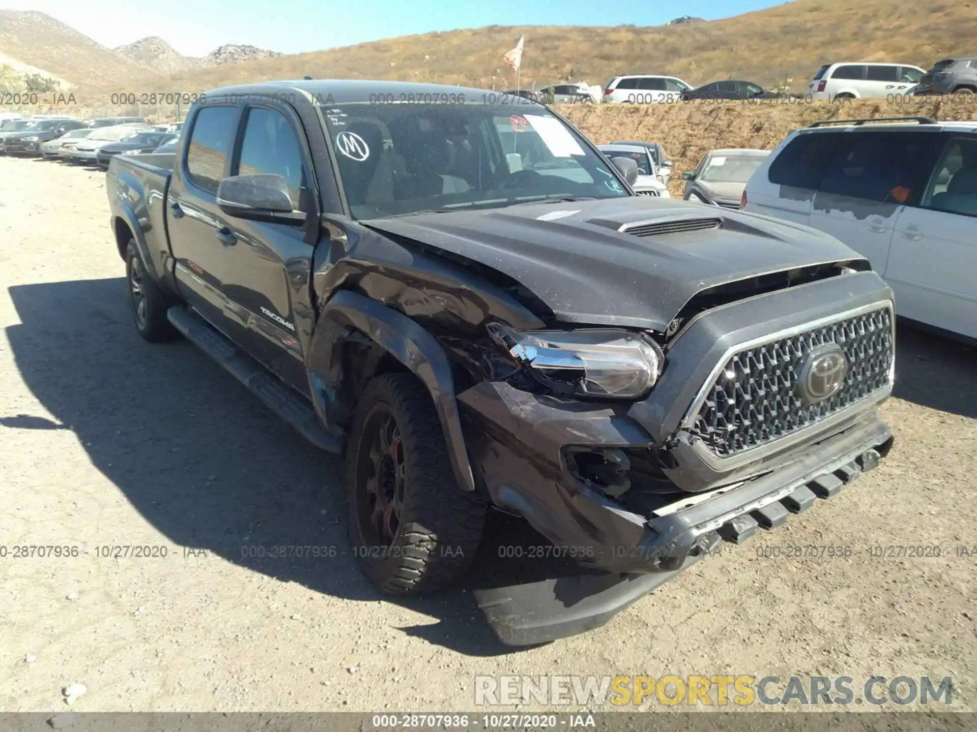 1 Photograph of a damaged car 3TMBZ5DN5KM019421 TOYOTA TACOMA 2WD 2019