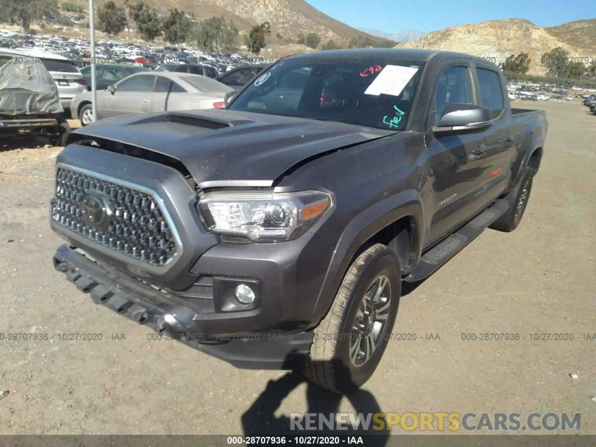 2 Photograph of a damaged car 3TMBZ5DN5KM019421 TOYOTA TACOMA 2WD 2019