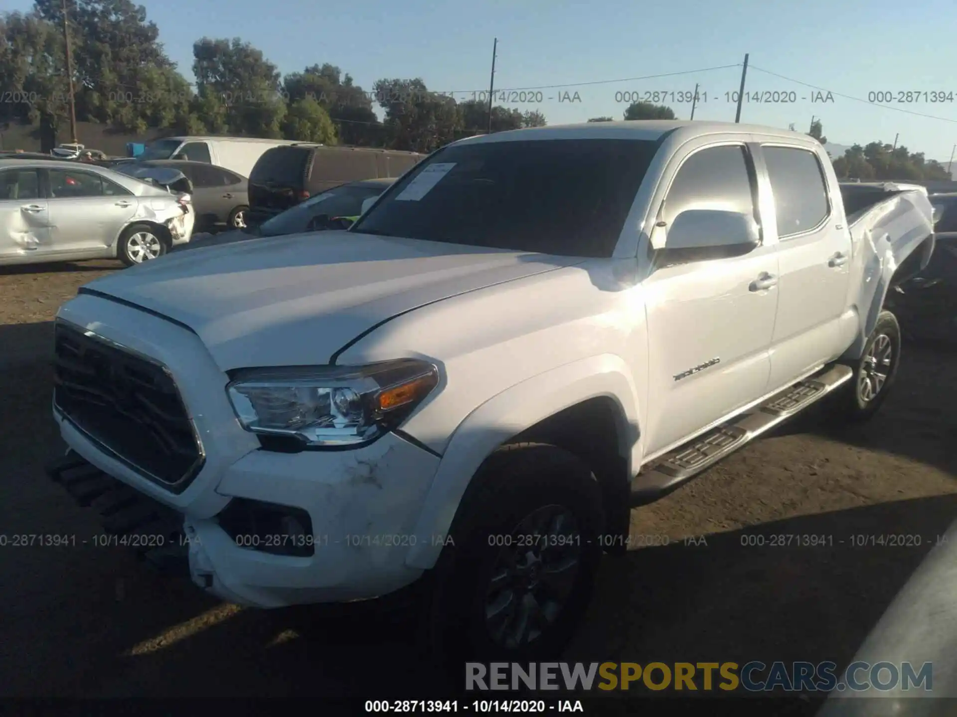 2 Photograph of a damaged car 3TMBZ5DN5KM020973 TOYOTA TACOMA 2WD 2019