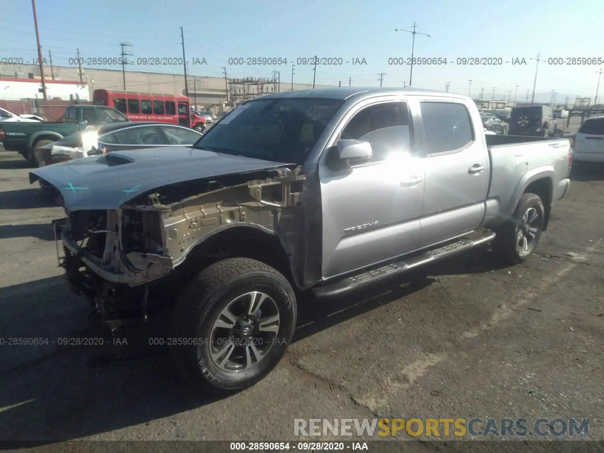 2 Photograph of a damaged car 3TMBZ5DN5KM023338 TOYOTA TACOMA 2WD 2019