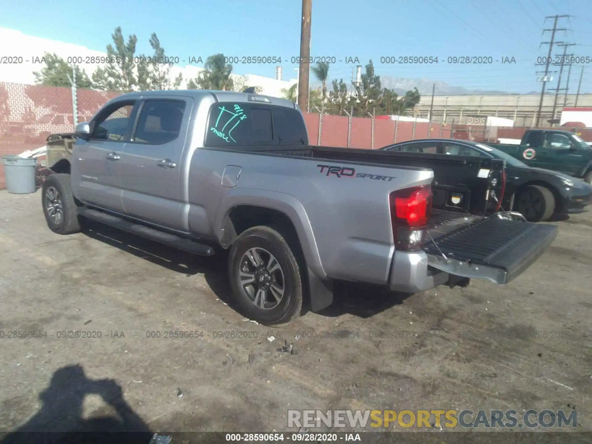 3 Photograph of a damaged car 3TMBZ5DN5KM023338 TOYOTA TACOMA 2WD 2019