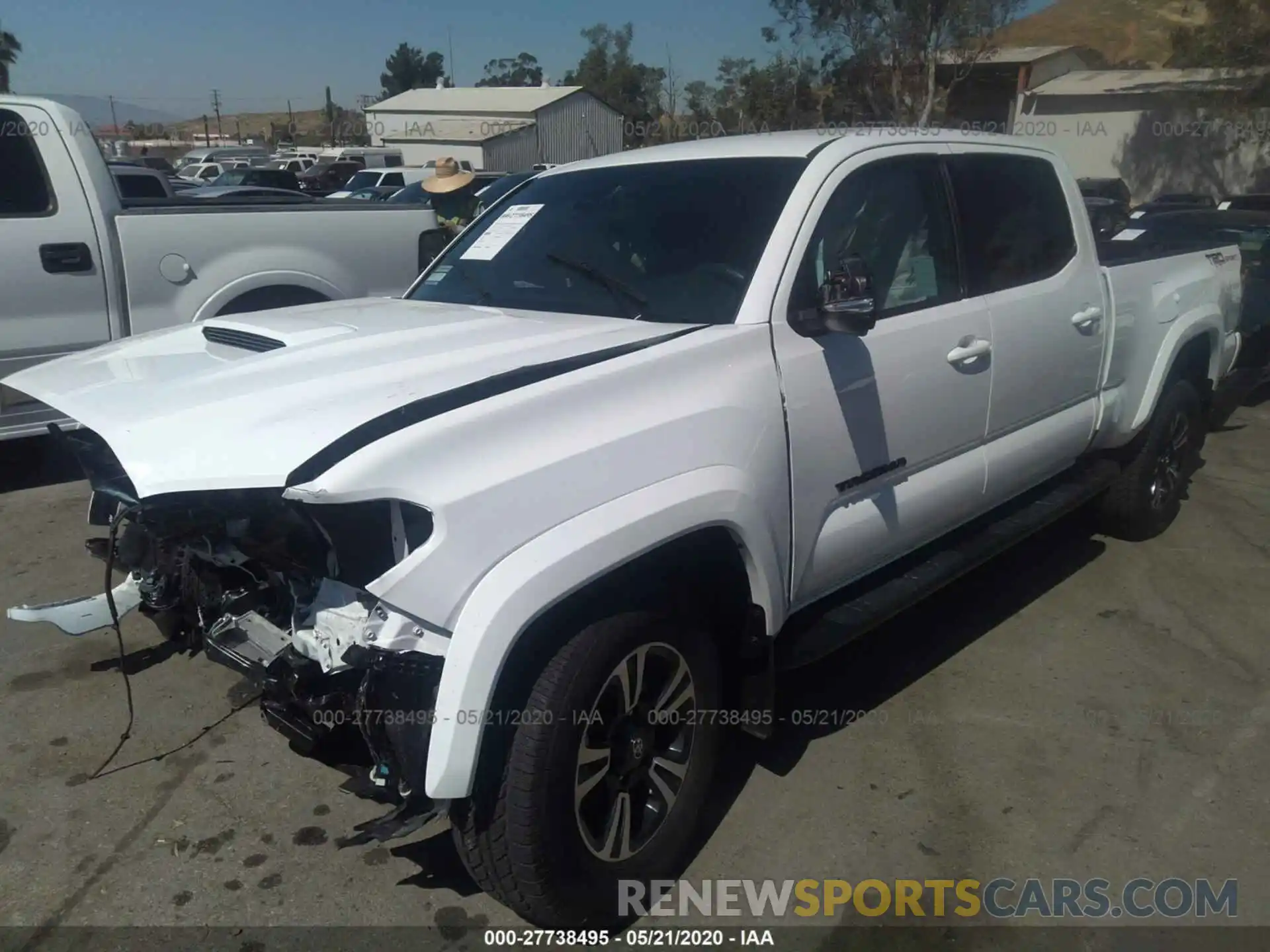 2 Photograph of a damaged car 3TMBZ5DN6KM022263 TOYOTA TACOMA 2WD 2019