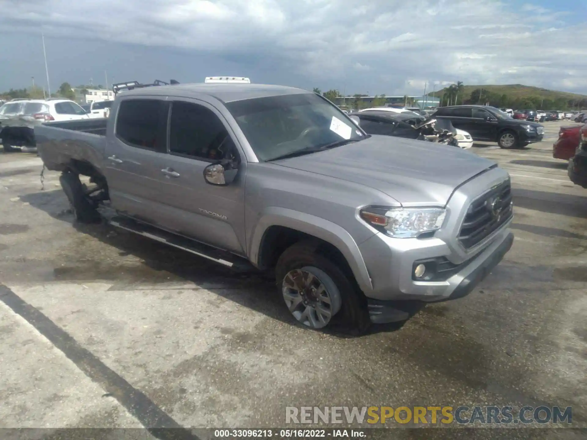 1 Photograph of a damaged car 3TMBZ5DN6KM022490 TOYOTA TACOMA 2WD 2019