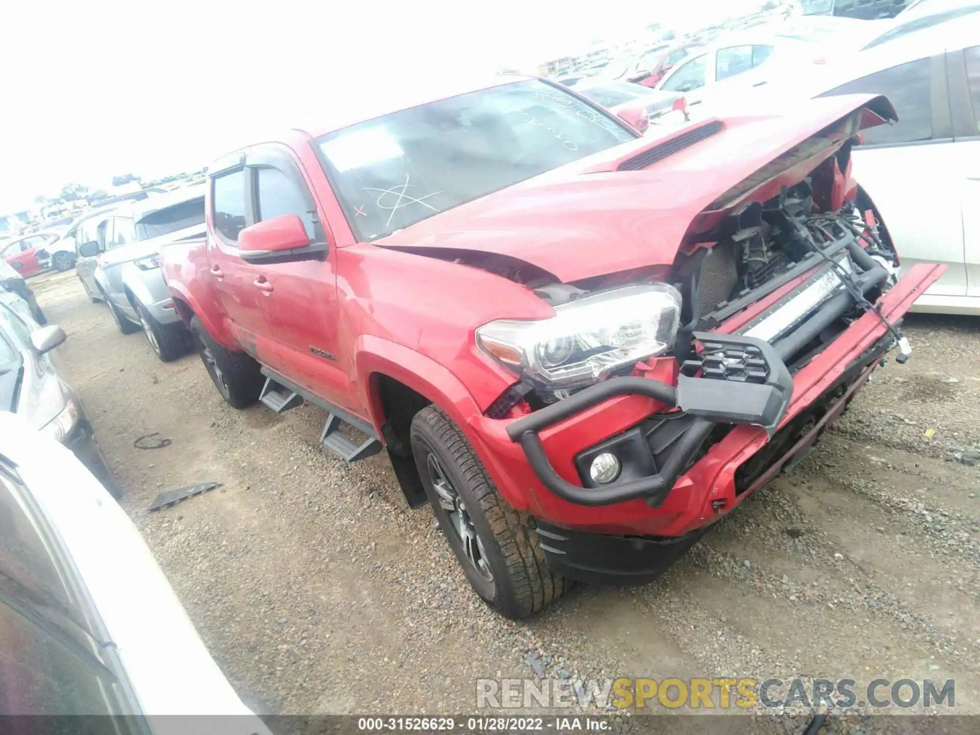 1 Photograph of a damaged car 3TMBZ5DN7KM018240 TOYOTA TACOMA 2WD 2019