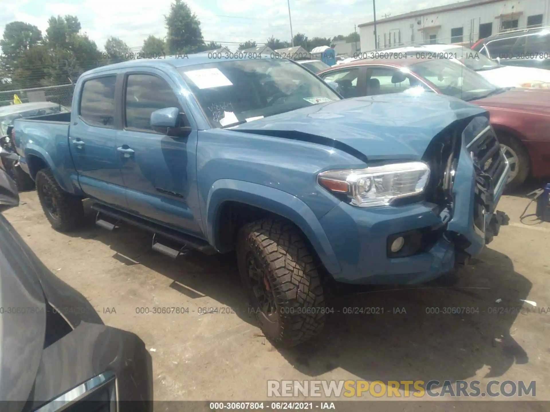 1 Photograph of a damaged car 3TMBZ5DN7KM018609 TOYOTA TACOMA 2WD 2019