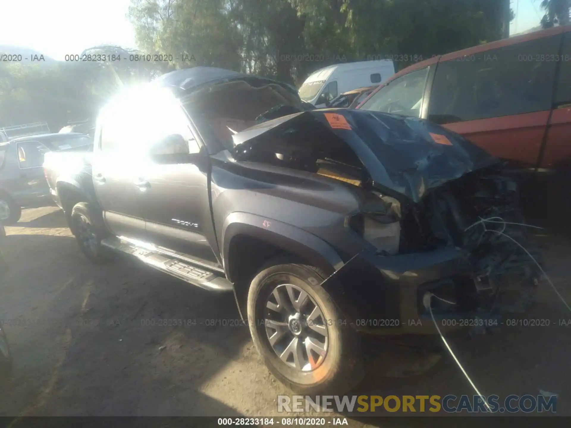 1 Photograph of a damaged car 3TMBZ5DN7KM019646 TOYOTA TACOMA 2WD 2019