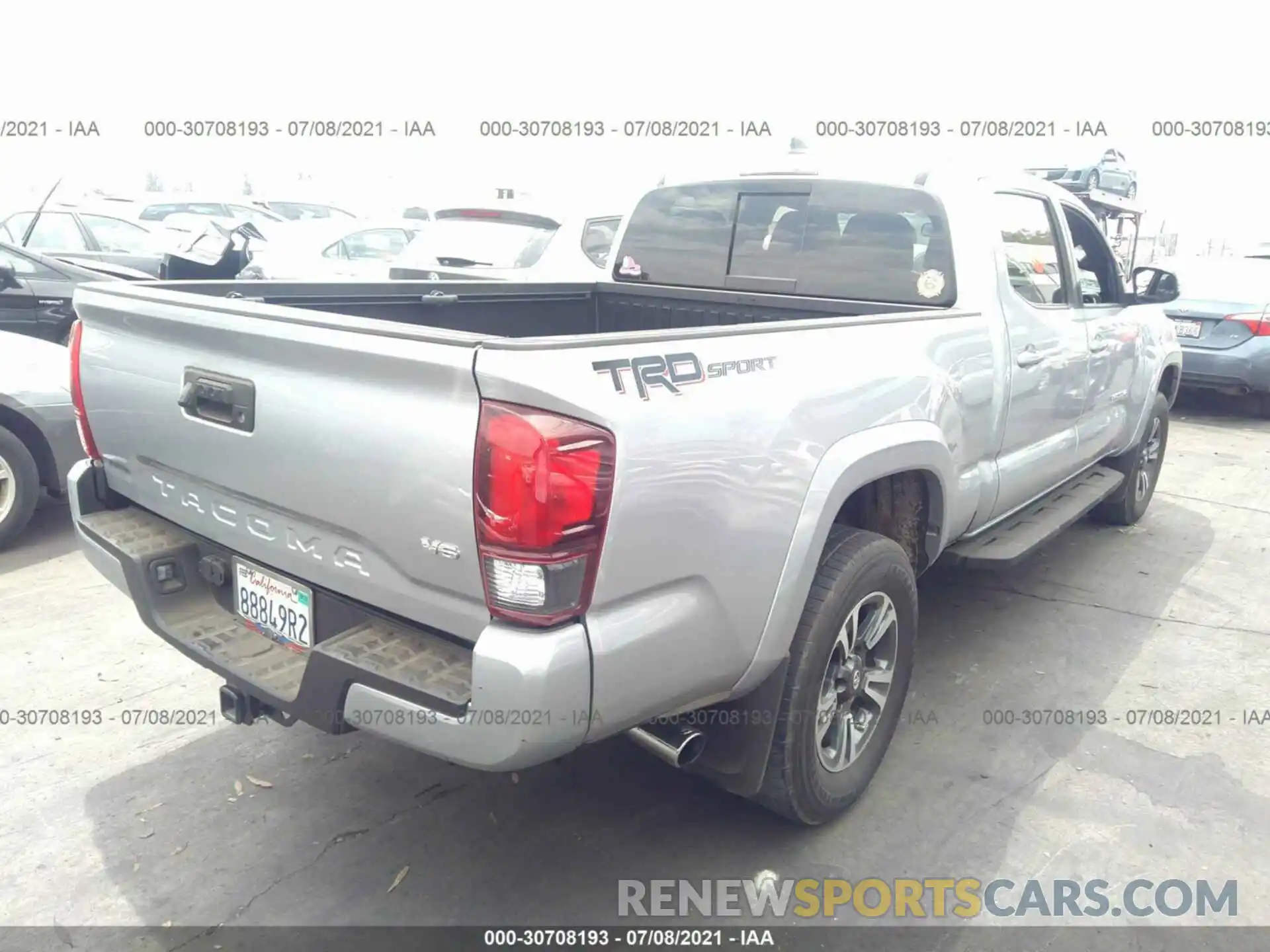 4 Photograph of a damaged car 3TMBZ5DN7KM019887 TOYOTA TACOMA 2WD 2019