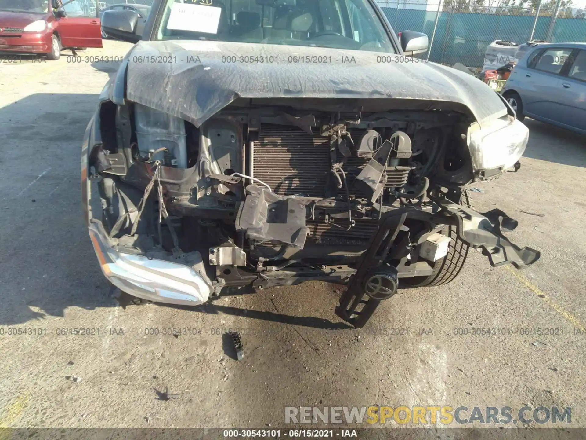 6 Photograph of a damaged car 3TMBZ5DN8KM018523 TOYOTA TACOMA 2WD 2019