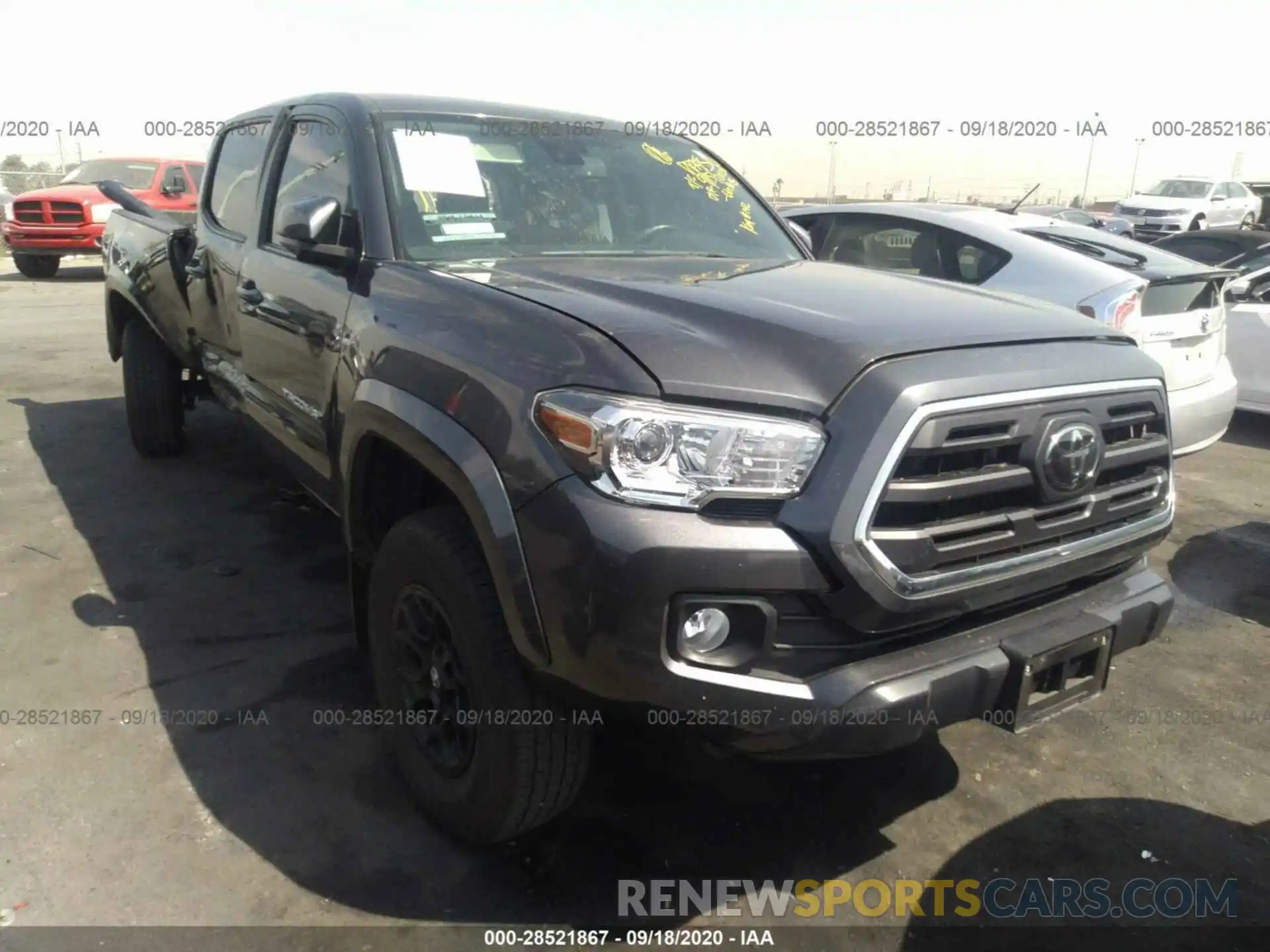 1 Photograph of a damaged car 3TMBZ5DN8KM018621 TOYOTA TACOMA 2WD 2019