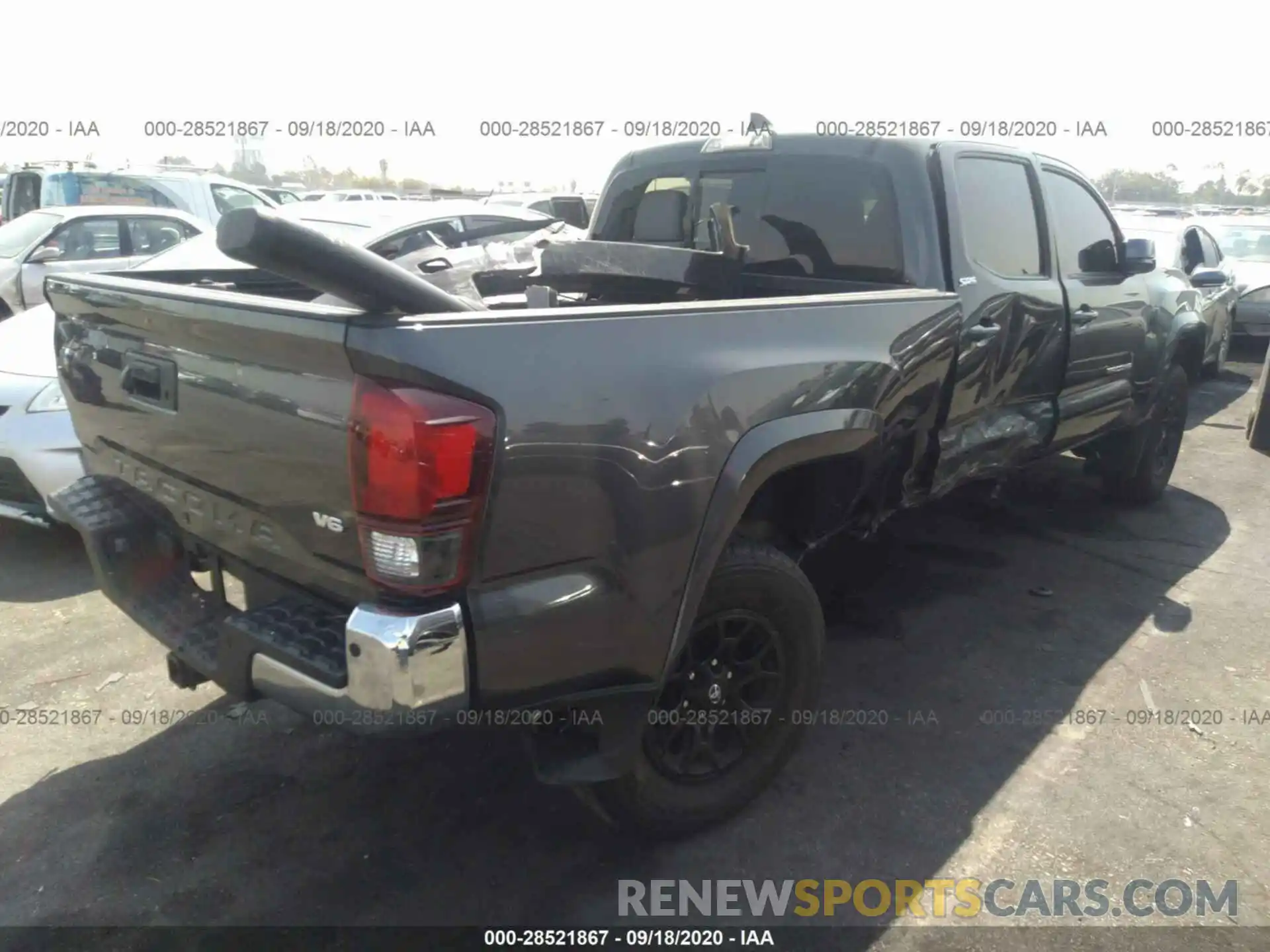 4 Photograph of a damaged car 3TMBZ5DN8KM018621 TOYOTA TACOMA 2WD 2019