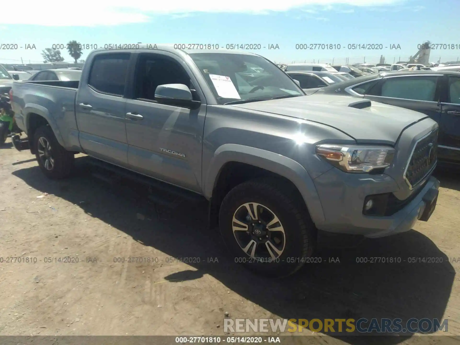 1 Photograph of a damaged car 3TMBZ5DN8KM019042 TOYOTA TACOMA 2WD 2019