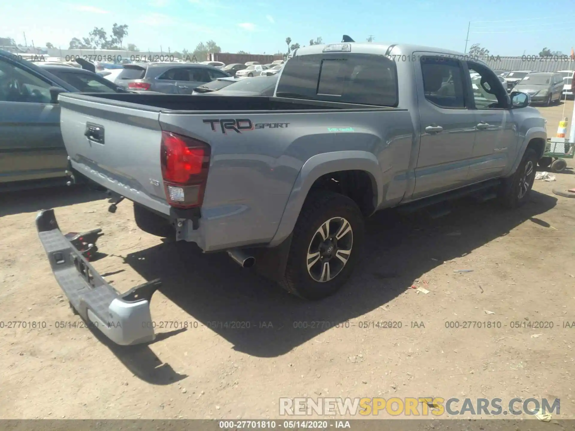 4 Photograph of a damaged car 3TMBZ5DN8KM019042 TOYOTA TACOMA 2WD 2019