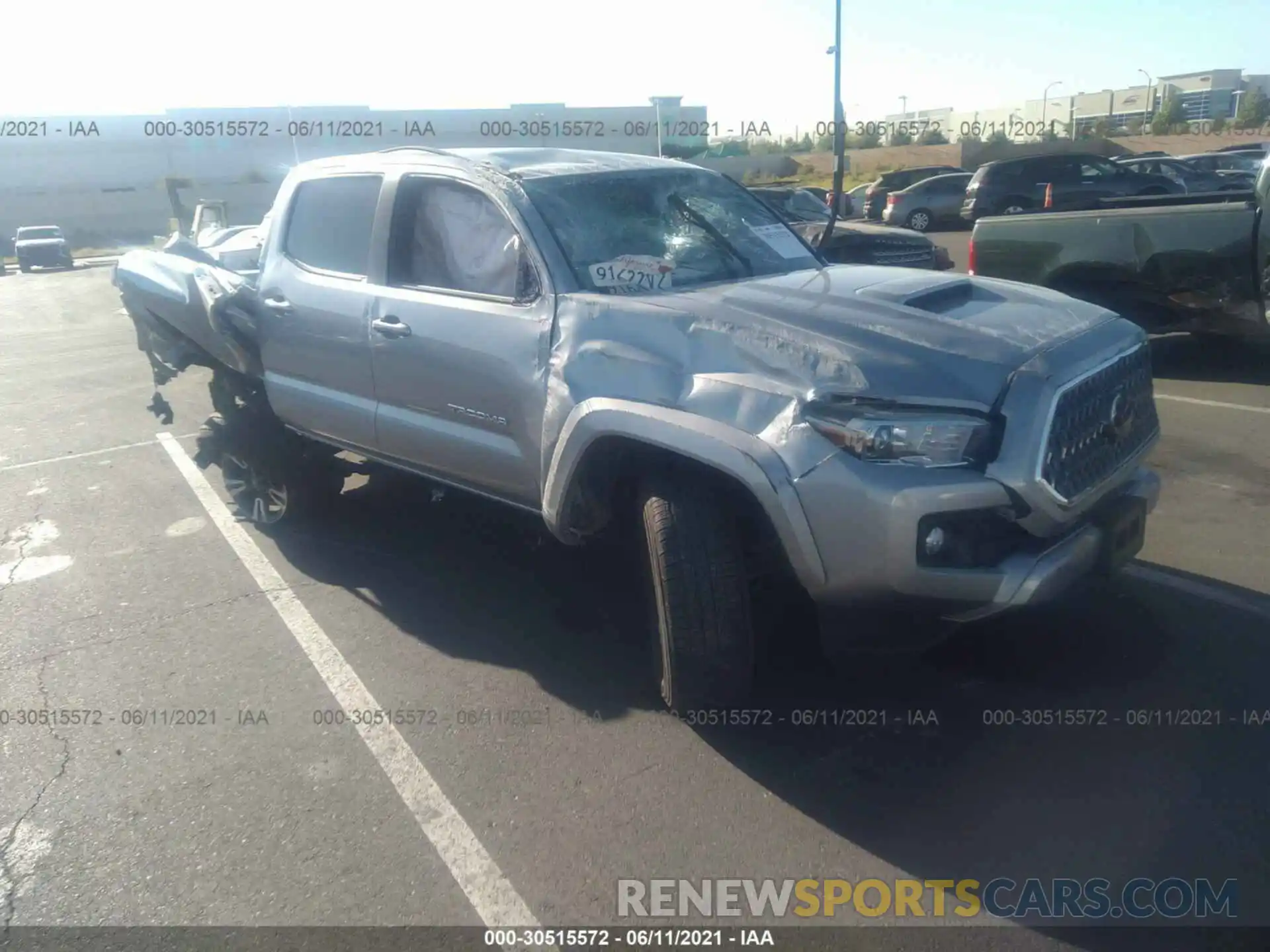 1 Photograph of a damaged car 3TMBZ5DN9KM023066 TOYOTA TACOMA 2WD 2019