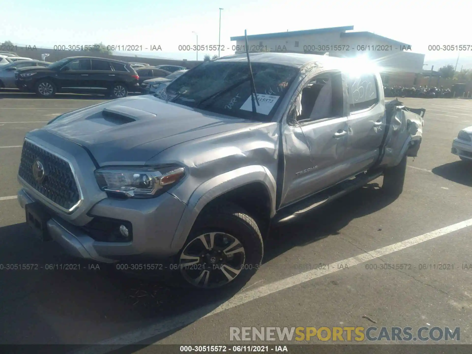 2 Photograph of a damaged car 3TMBZ5DN9KM023066 TOYOTA TACOMA 2WD 2019