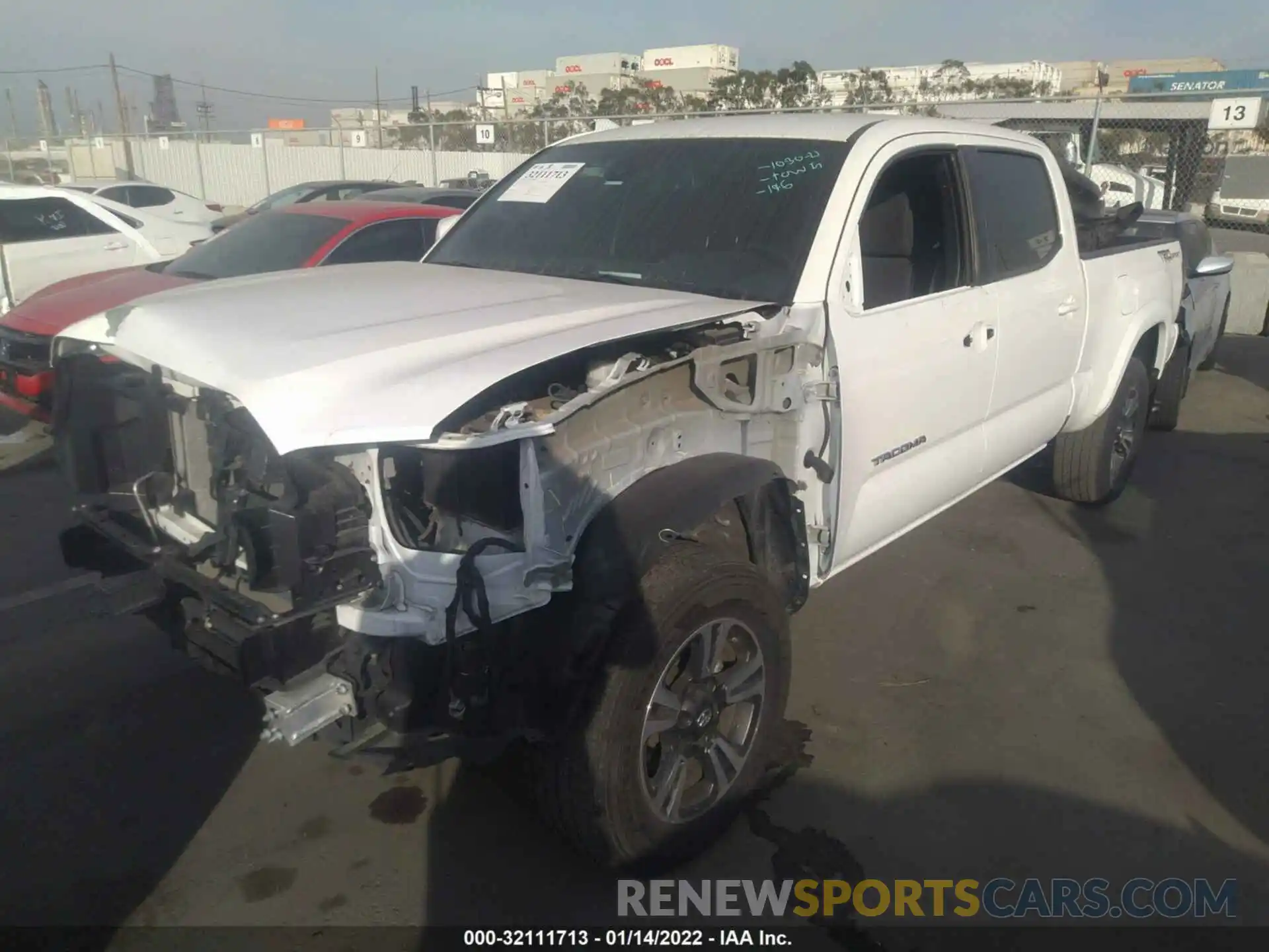 2 Photograph of a damaged car 3TMBZ5DNXKM020886 TOYOTA TACOMA 2WD 2019