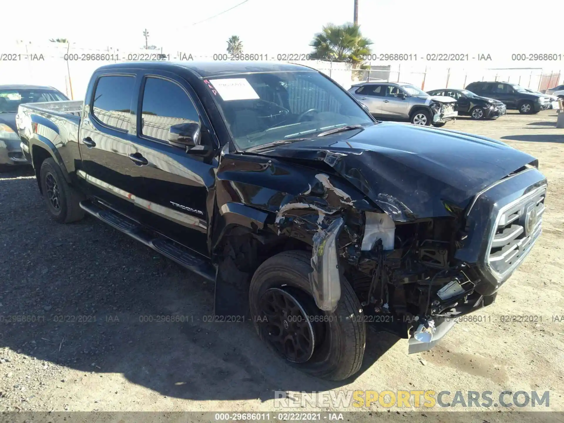 1 Photograph of a damaged car 3TMBZ5DNXKM021004 TOYOTA TACOMA 2WD 2019