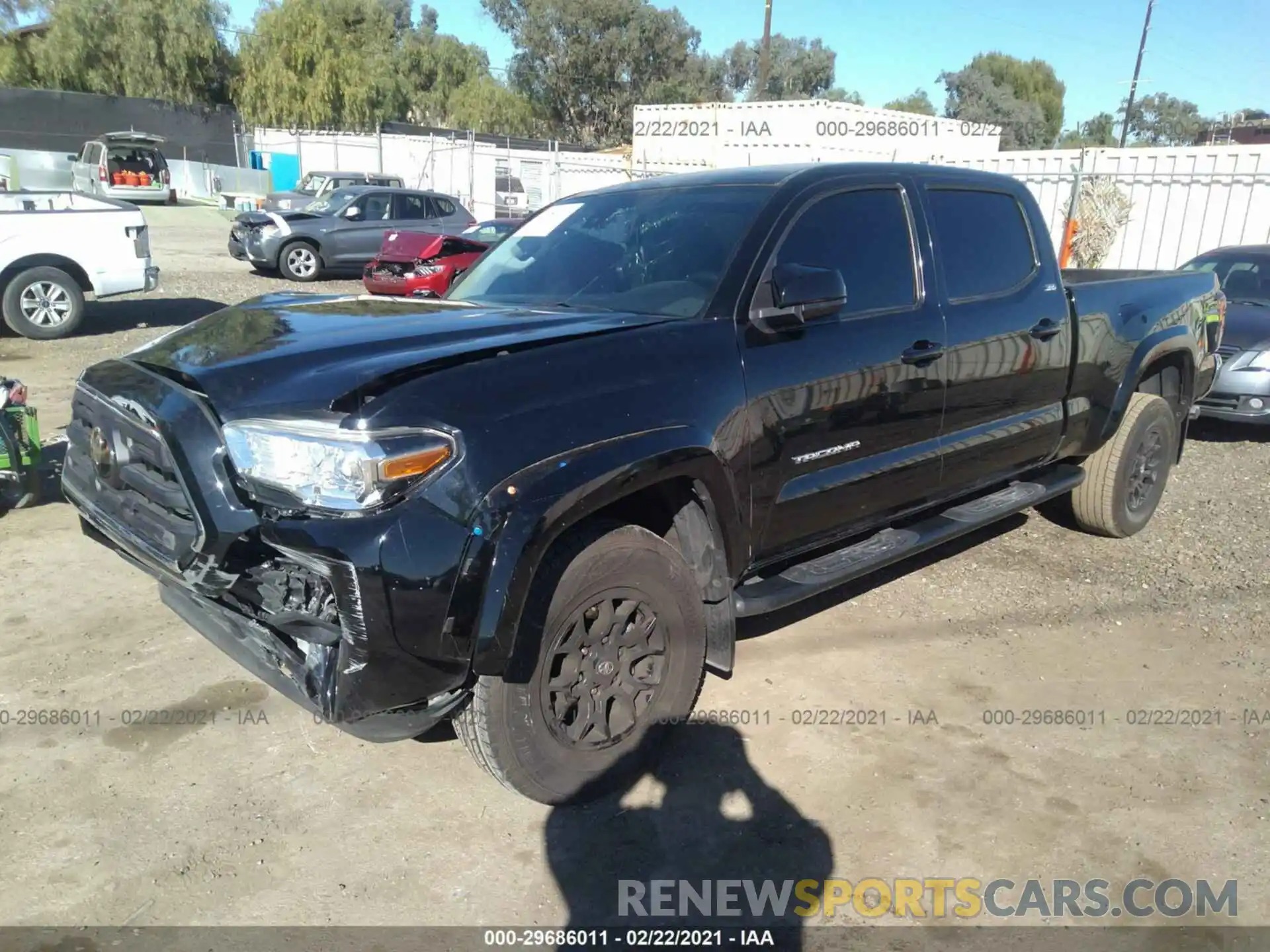 2 Photograph of a damaged car 3TMBZ5DNXKM021004 TOYOTA TACOMA 2WD 2019