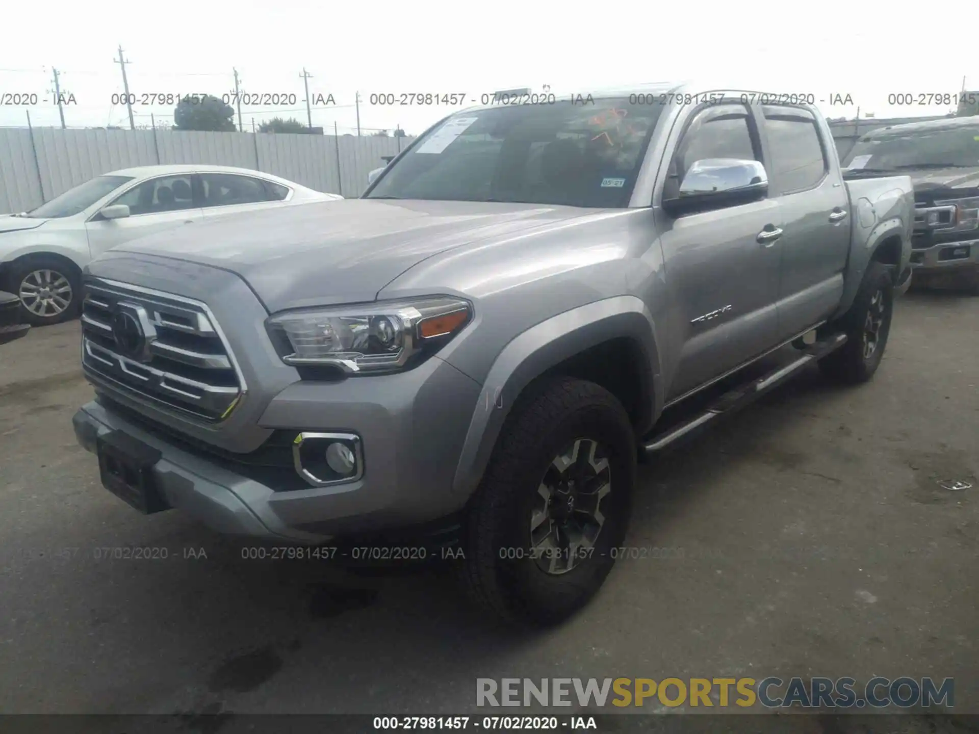 2 Photograph of a damaged car 3TMEZ5CN0KM103404 TOYOTA TACOMA 2WD 2019