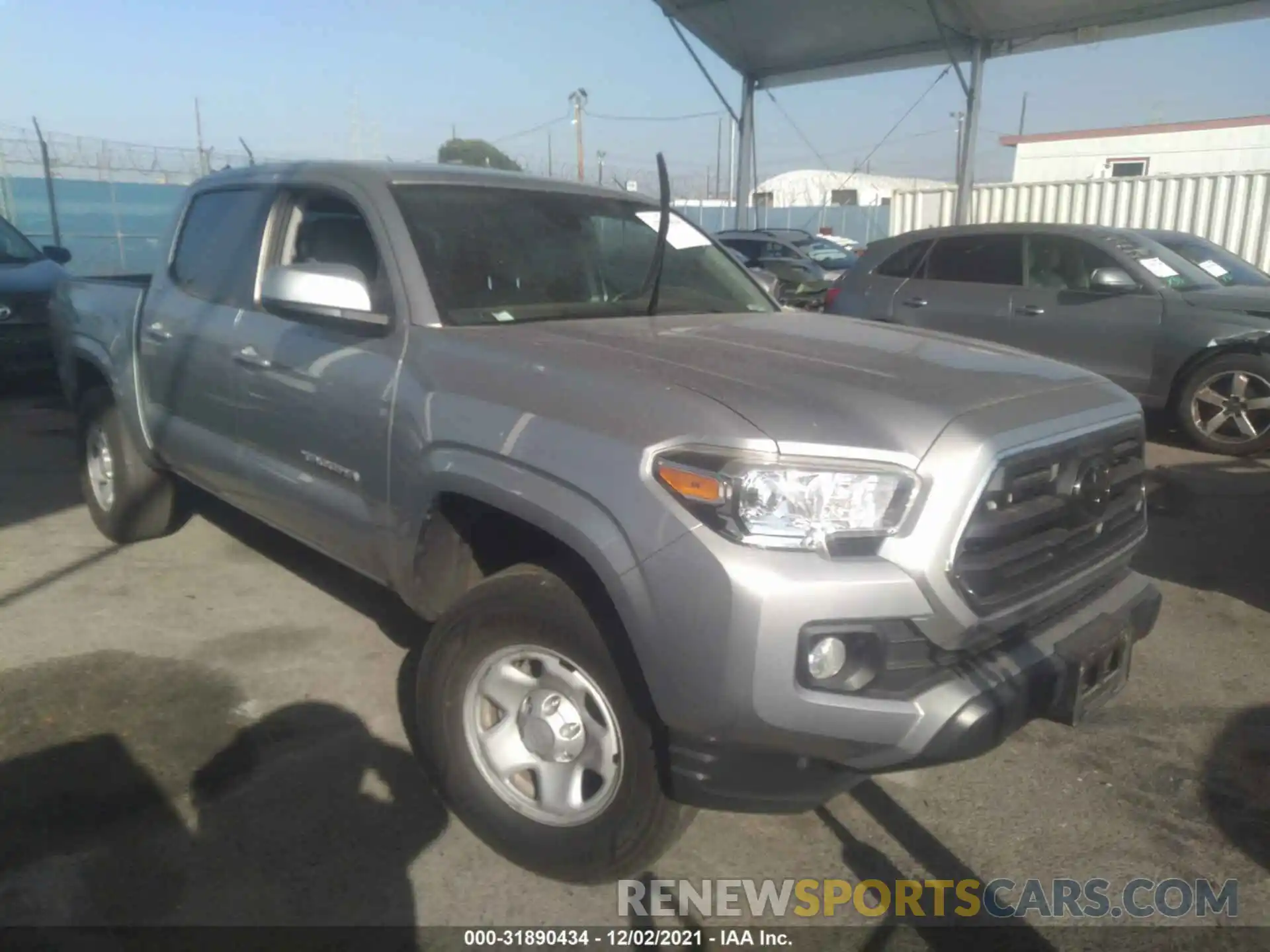 1 Photograph of a damaged car 5TFAX5GN0KX132393 TOYOTA TACOMA 2WD 2019