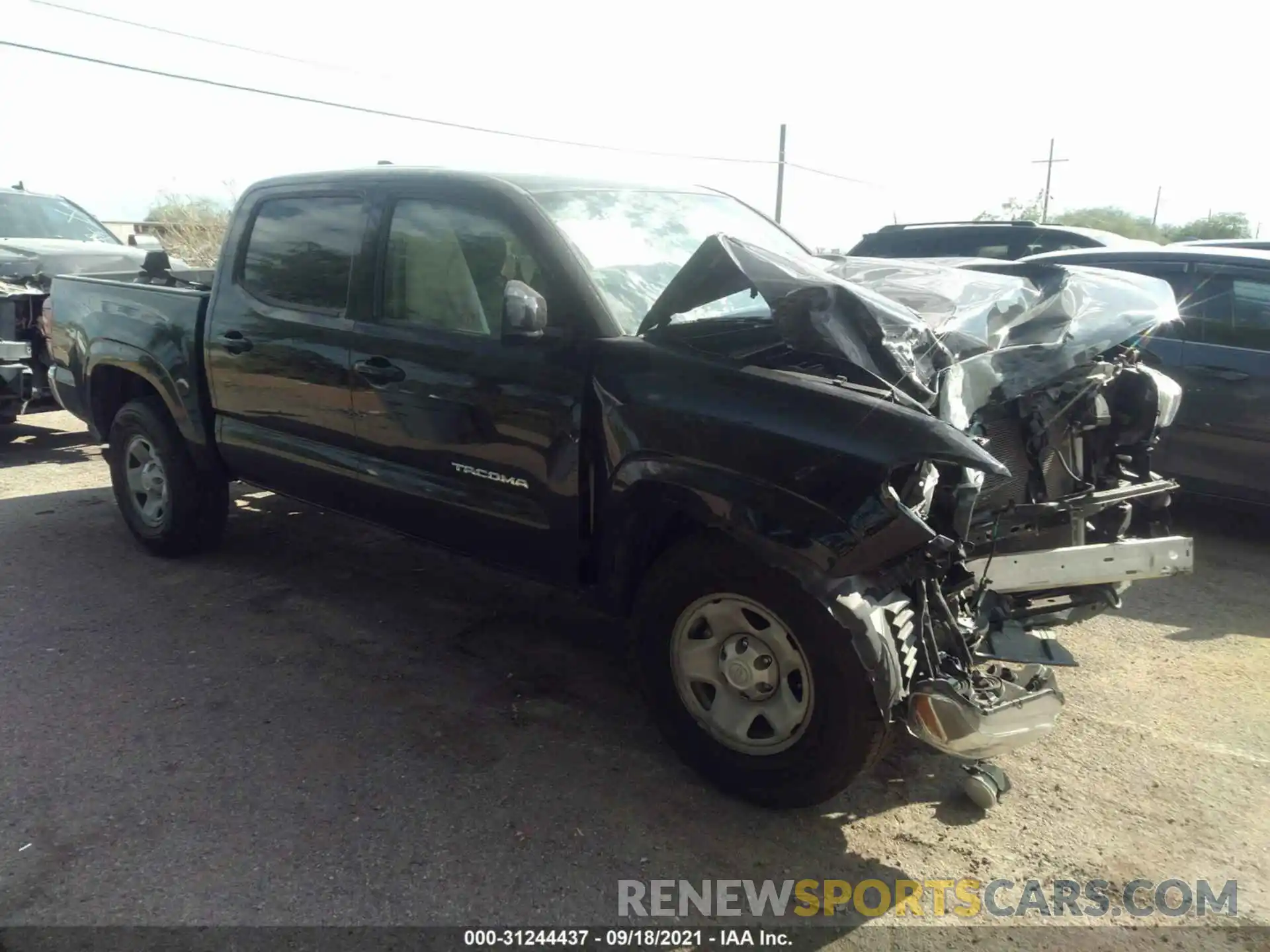 1 Photograph of a damaged car 5TFAX5GN0KX137898 TOYOTA TACOMA 2WD 2019