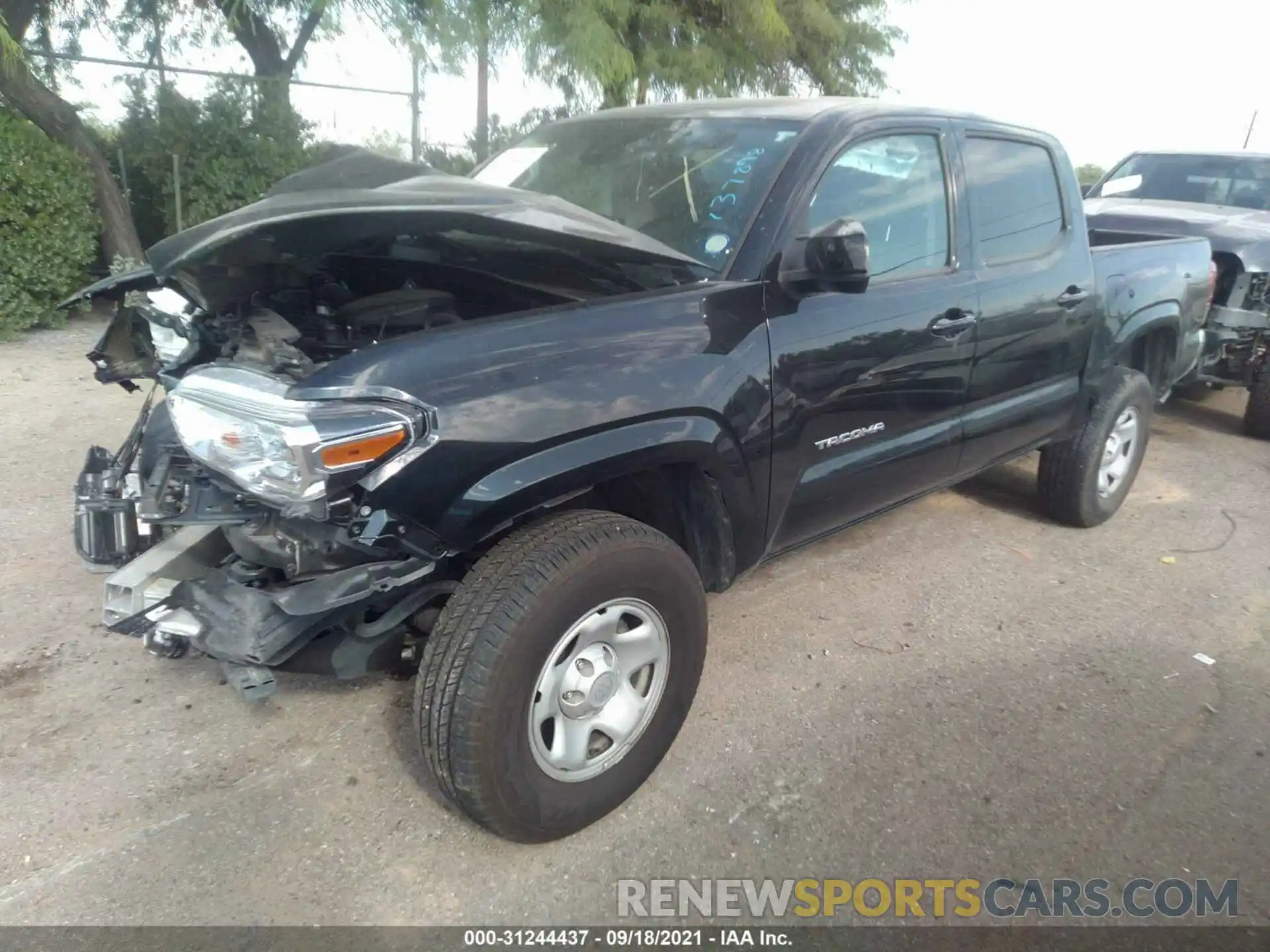 2 Photograph of a damaged car 5TFAX5GN0KX137898 TOYOTA TACOMA 2WD 2019