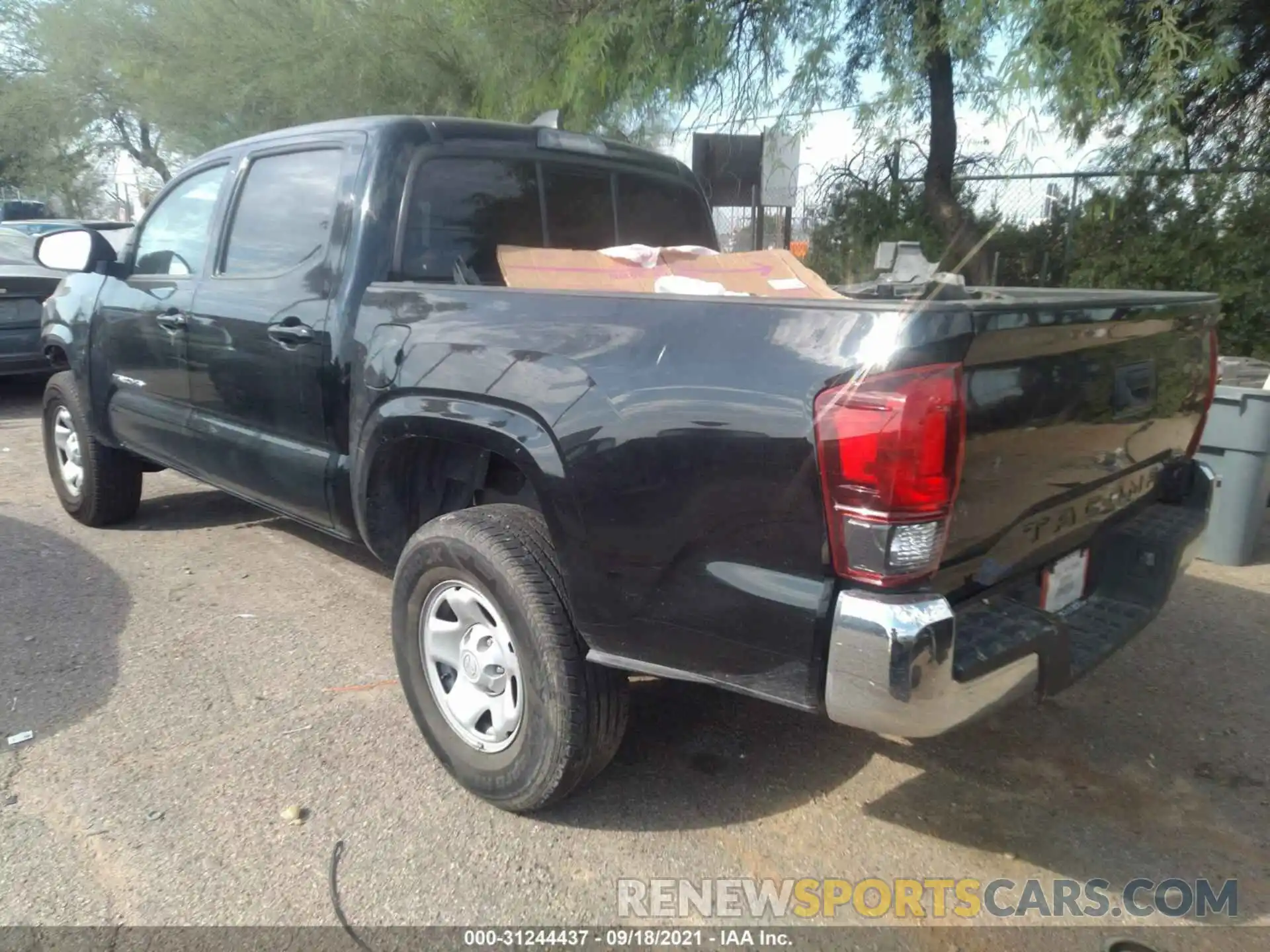 3 Photograph of a damaged car 5TFAX5GN0KX137898 TOYOTA TACOMA 2WD 2019