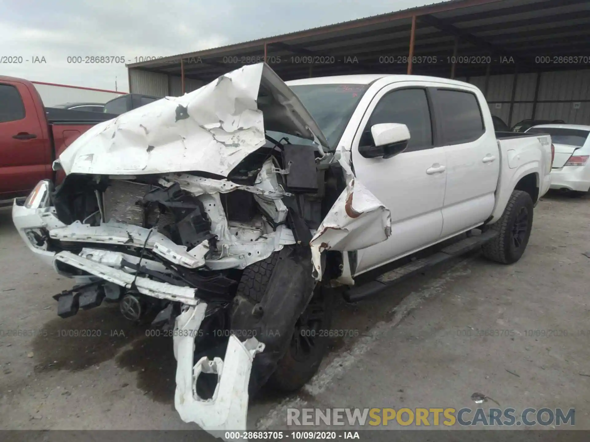 2 Photograph of a damaged car 5TFAX5GN0KX139781 TOYOTA TACOMA 2WD 2019