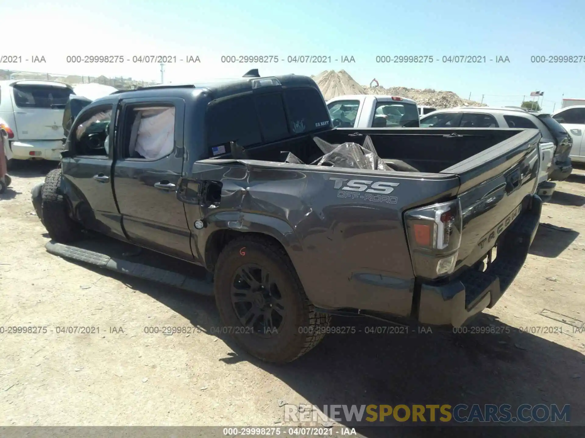 3 Photograph of a damaged car 5TFAX5GN0KX140879 TOYOTA TACOMA 2WD 2019