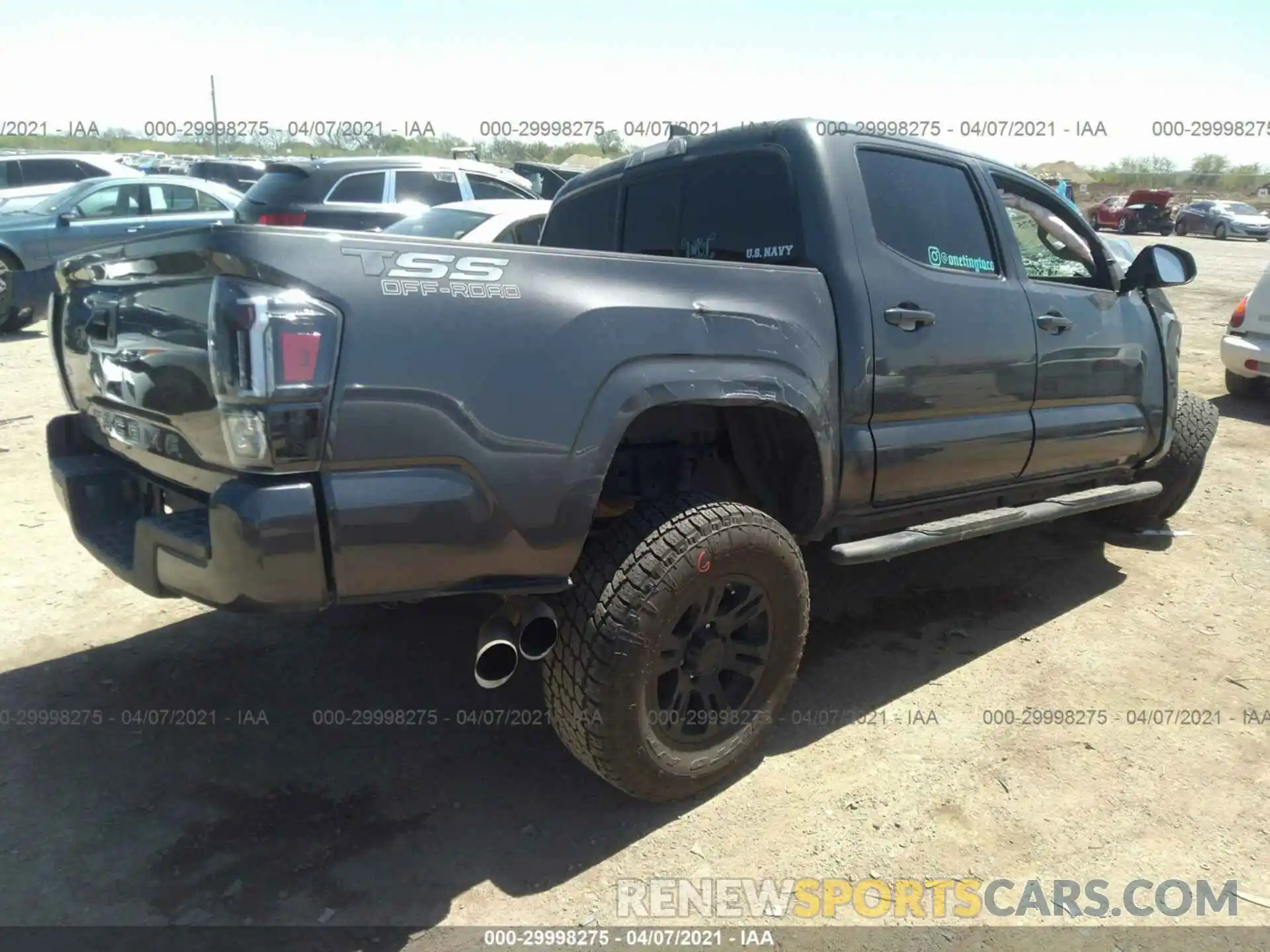 4 Photograph of a damaged car 5TFAX5GN0KX140879 TOYOTA TACOMA 2WD 2019