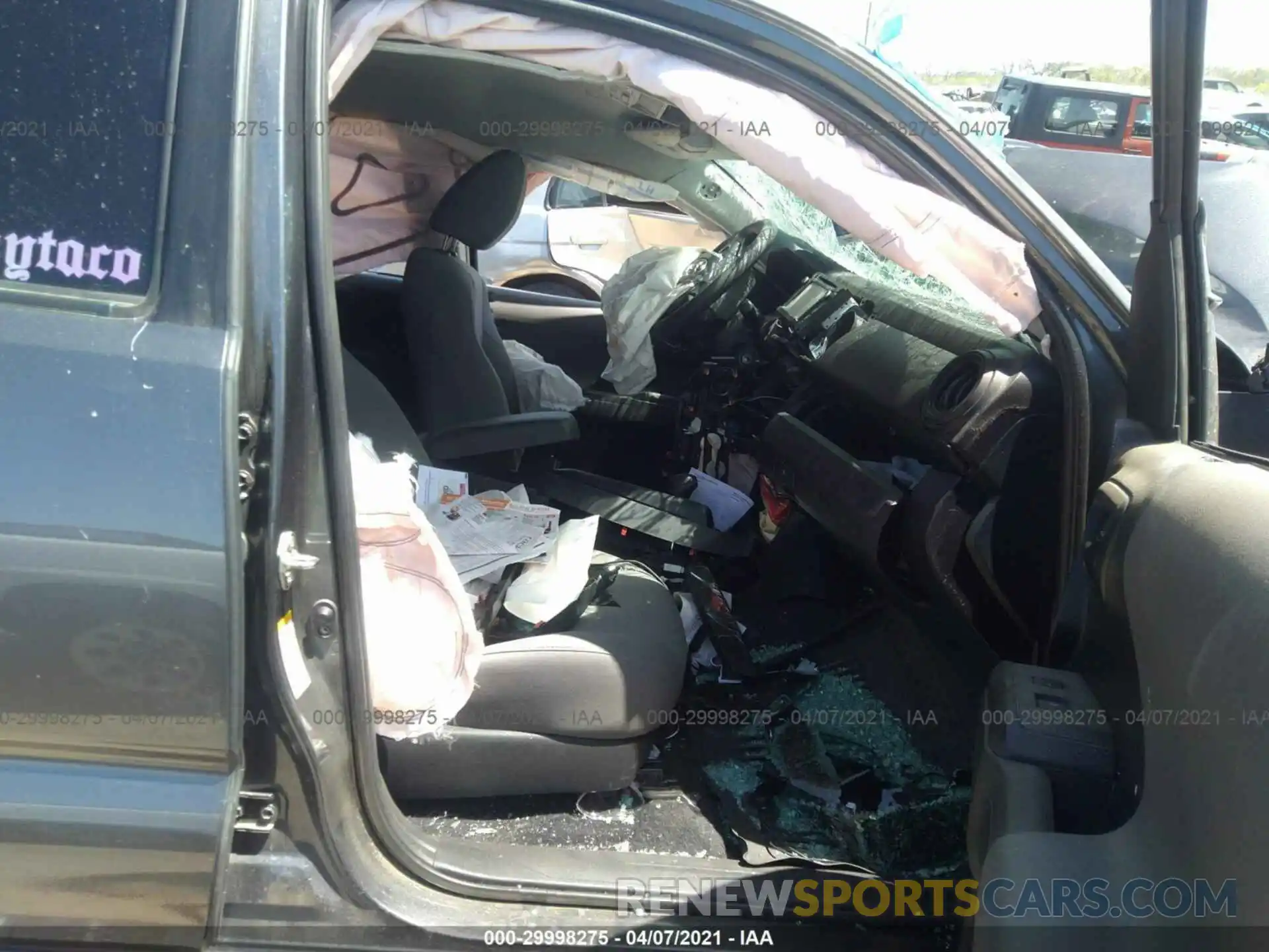 5 Photograph of a damaged car 5TFAX5GN0KX140879 TOYOTA TACOMA 2WD 2019